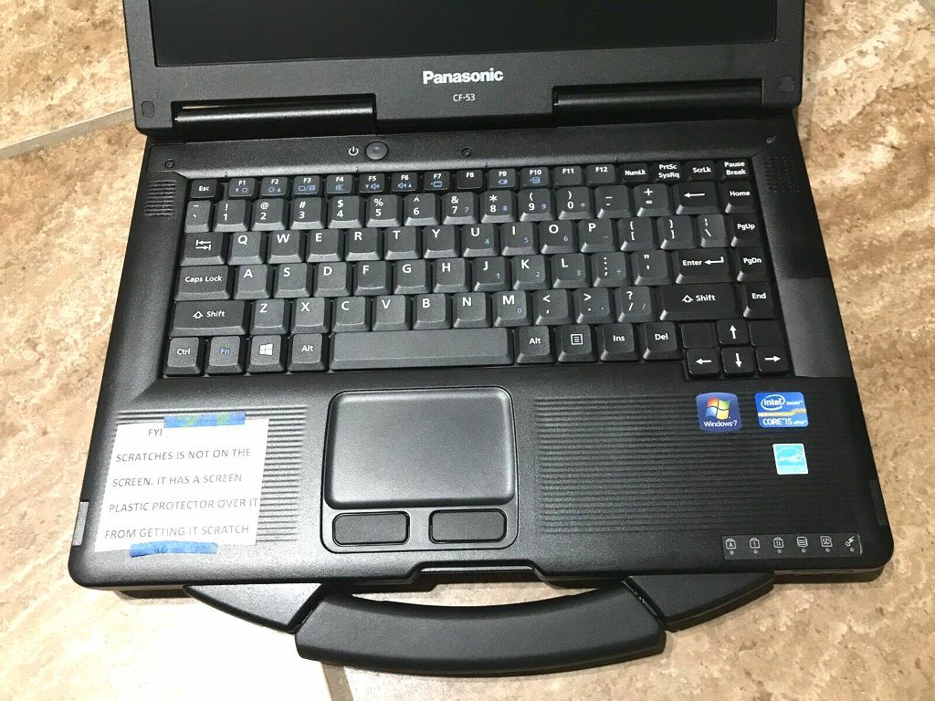 PANASONIC CF-53 MK2 TOUCHSCREEN🔹i5-3320M@2.60GHz✔️8GB✔️256SSD✔️WIN7PRO64BIT