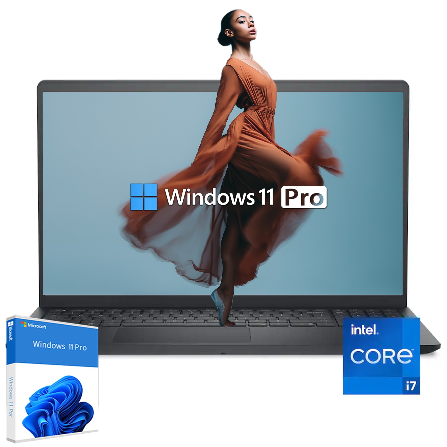Dell 15.6″ Laptop 2K Touch screen 10 core Intel i7 UpTo 64GB RAM 2TB Windows OS