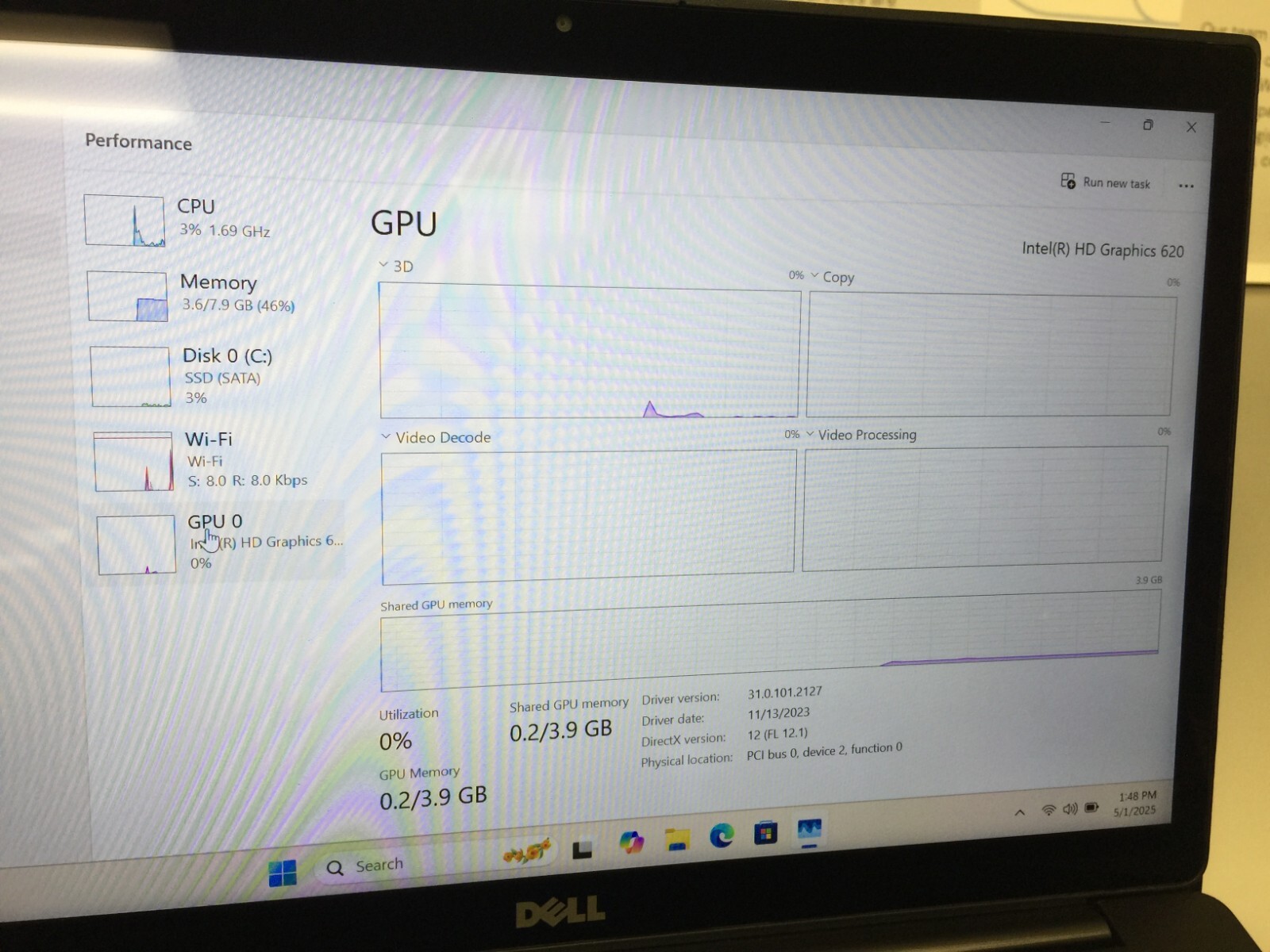 Dell Latitude 7480 14″Core i5 7th gen 2.60GHz 8GB 256GB SSD WIN 11 PRO TOUCH