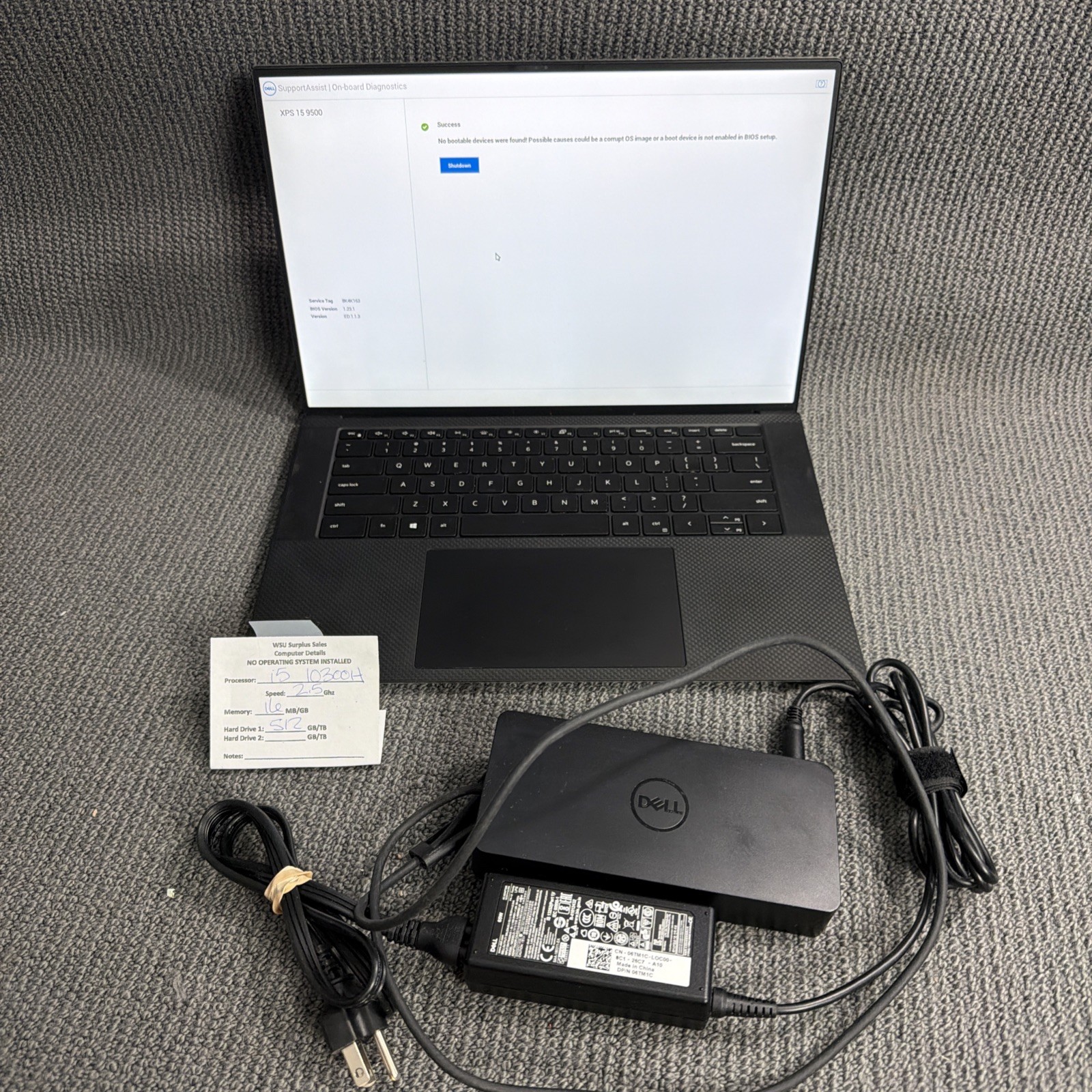 Dell XPS 15 9500 15.6″ i5 2.5GHz 8GB RAM No Operating System W/ Docking Station