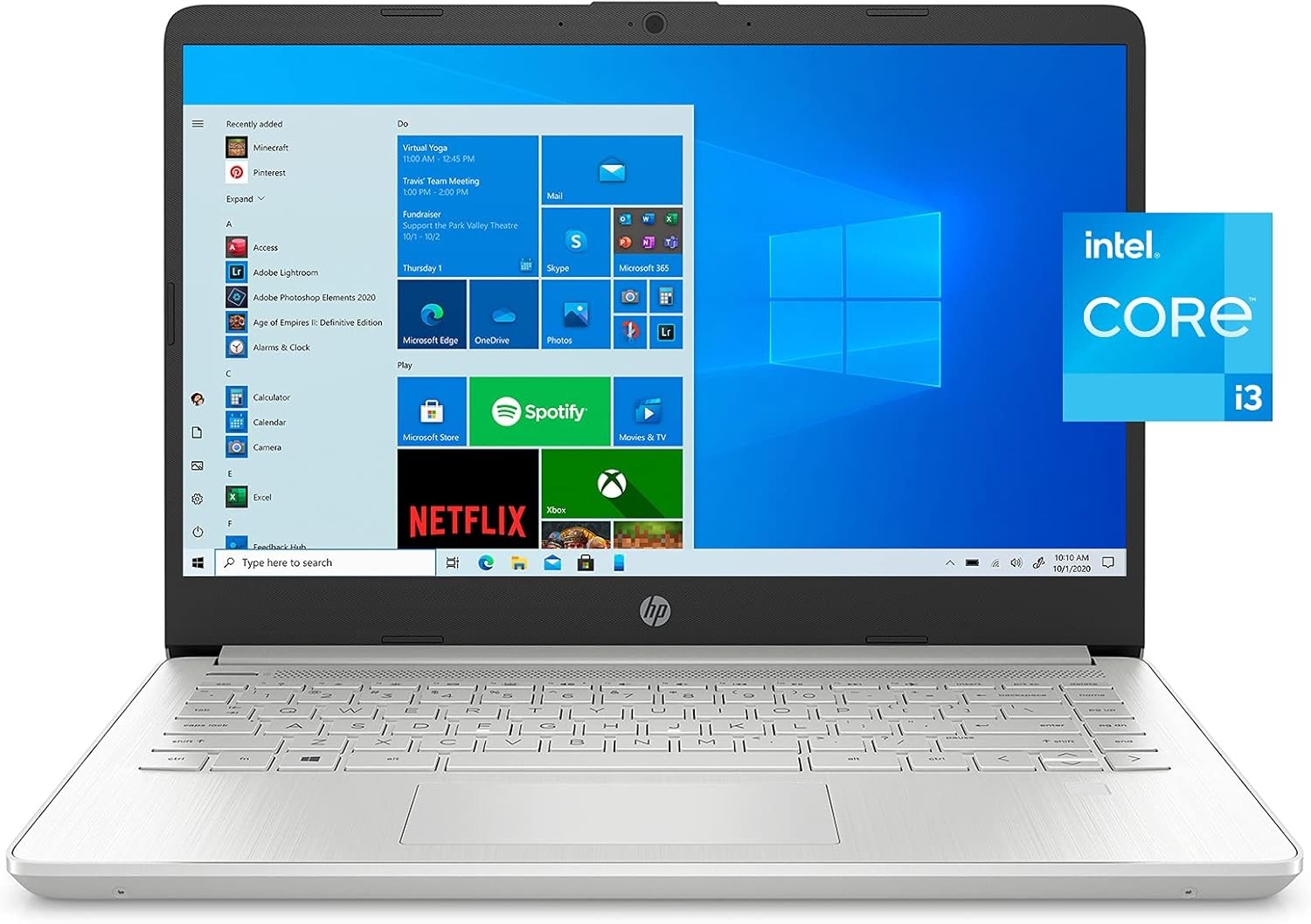 HP 14-dq2055wm 14″ FHD i3-1115G4 Intel UHD Graphics 4GB RAM 256GB SSD WIN 10 S