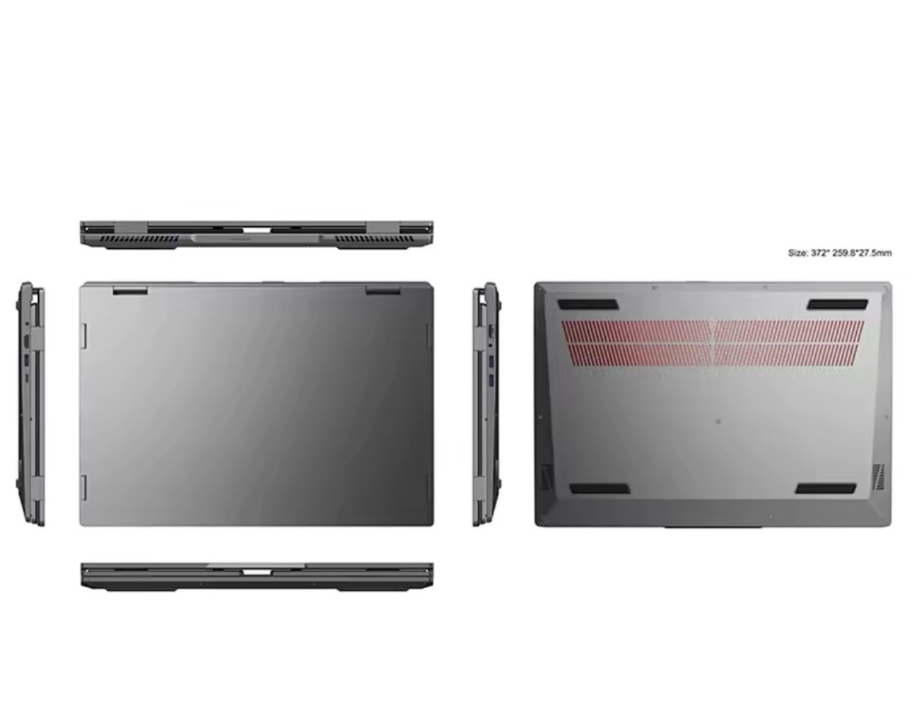16+2*10.5 Inch Triple Screen Trading Laptop Intel Core i5 1260P 64GB RAM Gaming