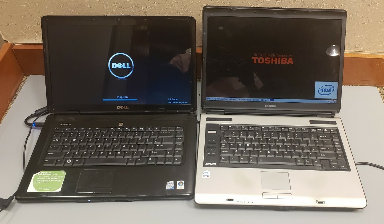Lot of 2 Toshiba Satellite A105 Intel /Inspiron 1545 C2D 2GB RAM 0GB HDD PARTS