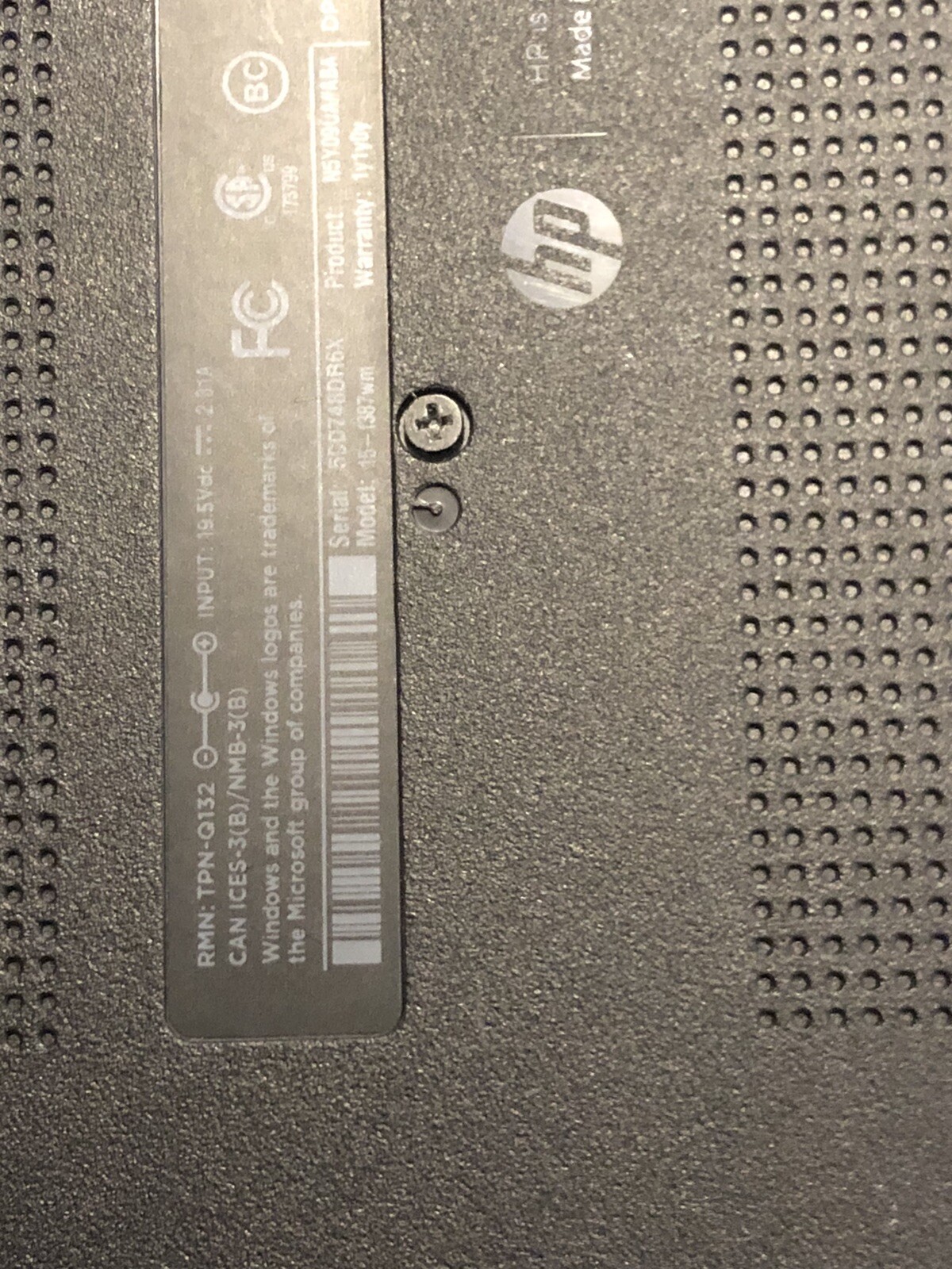 HP 15-f211WM Black laptop PARTS ONLY NO HDD