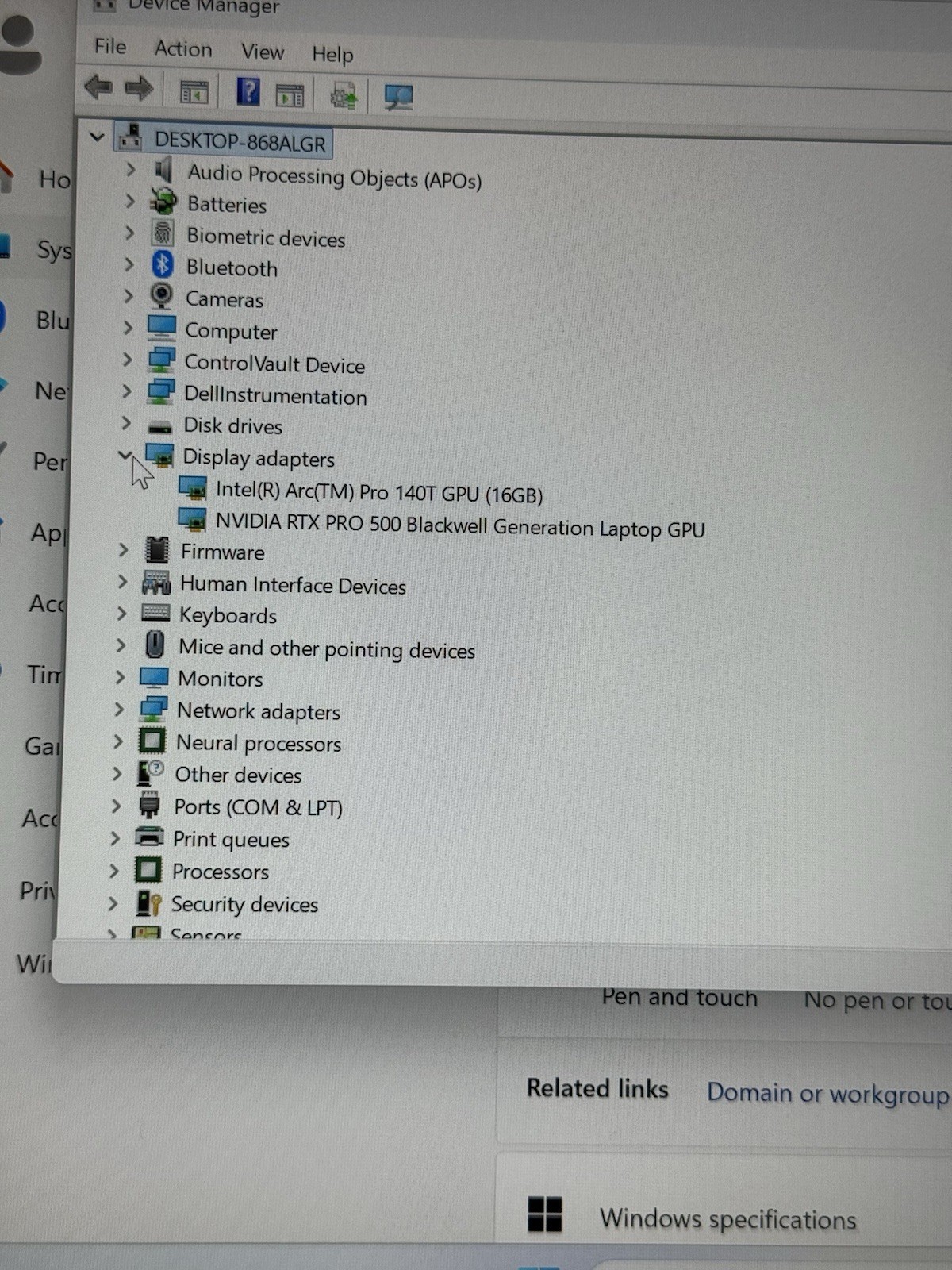 Dell Pro Max 14 MC14250 – Intel Core Ultra 7 265H, 32GB RAM, 2TB SSD RTX PRO 500