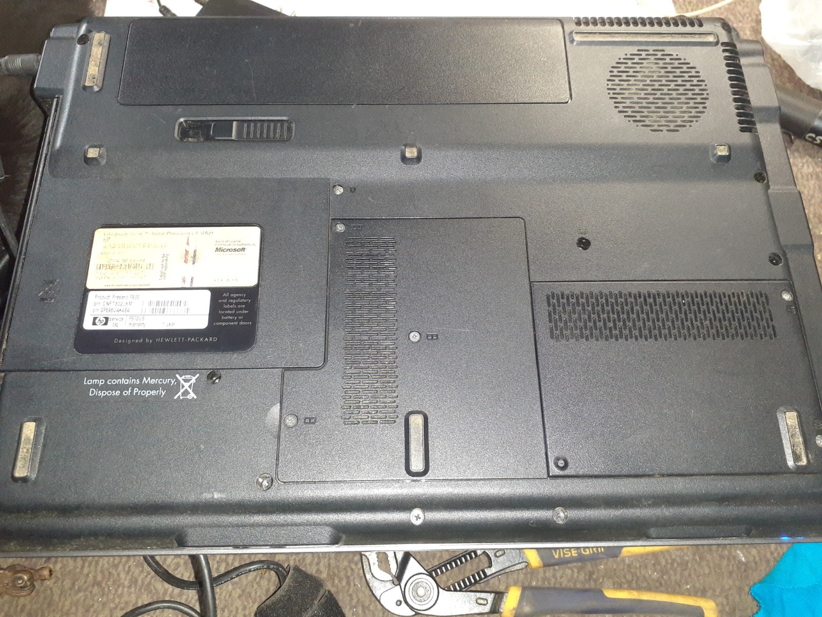 Compaq Presario F500 F572US AMD Athlon 64 X2 1GB Ram No Cord