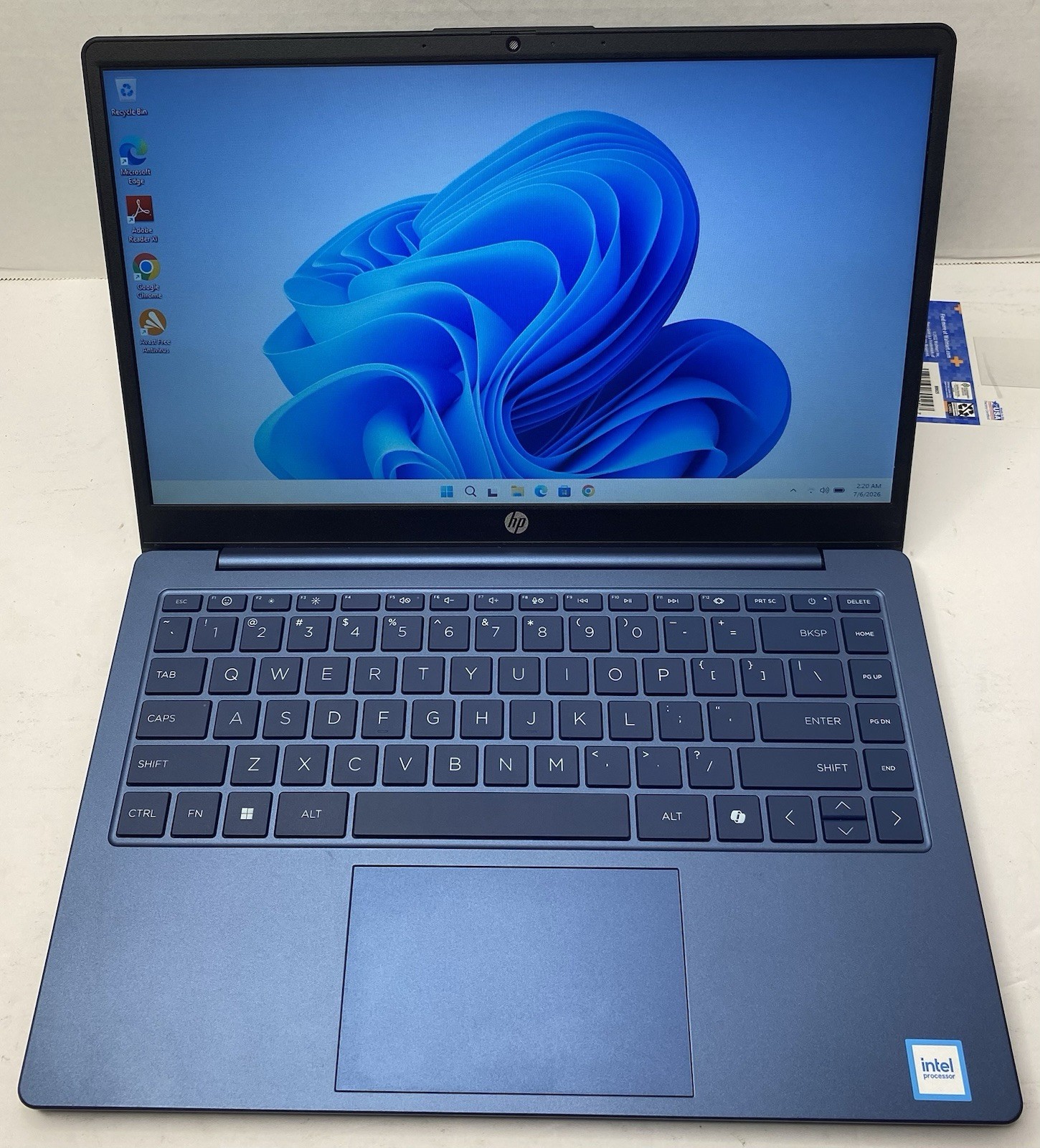 HP 14-ep2012wm 14″ Intel N150 4GB 128GB SSD Win11 Navy Laptop Used