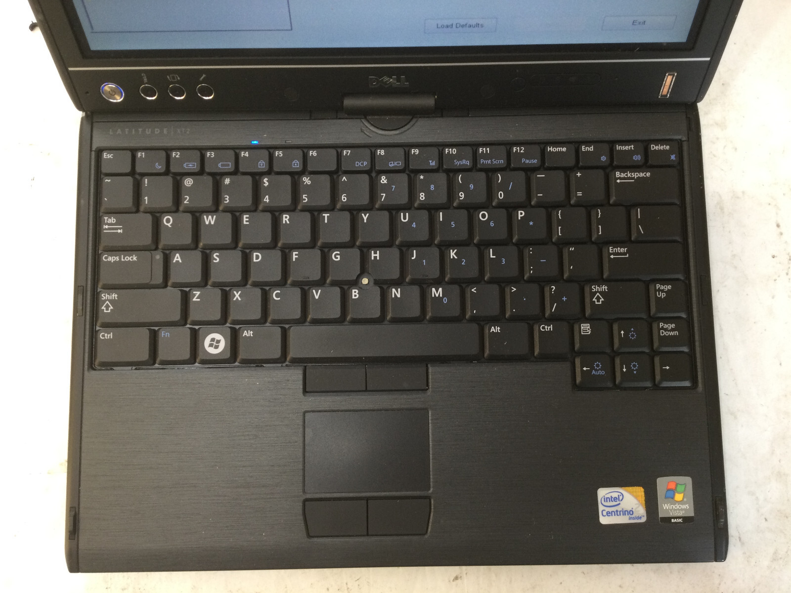 DELL LATITUDE XT2 – BOOTS TO BIOS – INTEL CORE 2 DUO – 2GB RAM – READ DESCRIP-BB