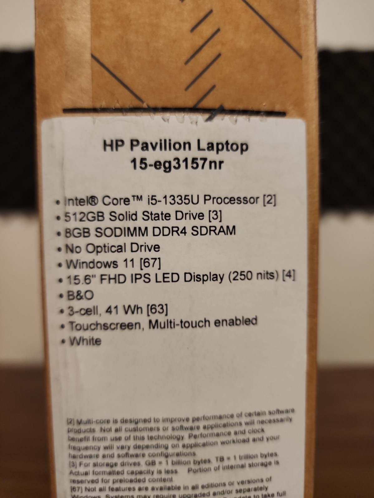 HP Pavilion 15-eg3157nr Touch Laptop Core i5-1335U 8GB RAM 512GB NVMe Win-11