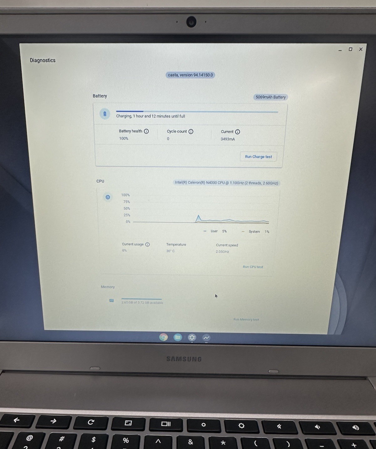 Samsung Chromebook 4 (32GB SSD, Intel Celeron N4020 4gb) Laptop/ Notebook -…