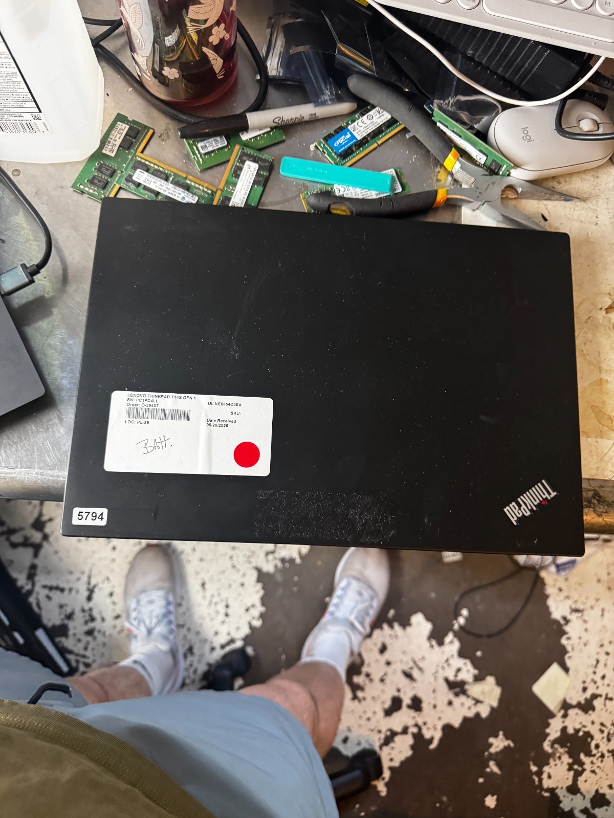 Lenovo ThinkPad T15 Core I7-10610 256GB SSD 16GB RAM Laptop *Read #5794