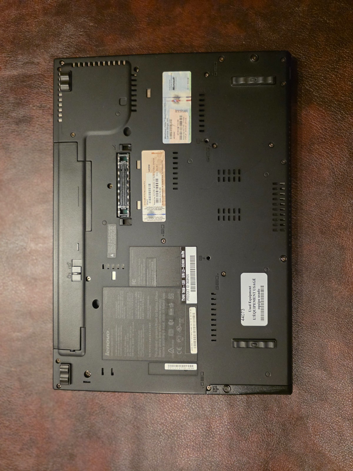 Lenovo ThinkPad T61 15 Inch Windows XP 4GB RAM 80GB SSD Core 2 Duo T7300
