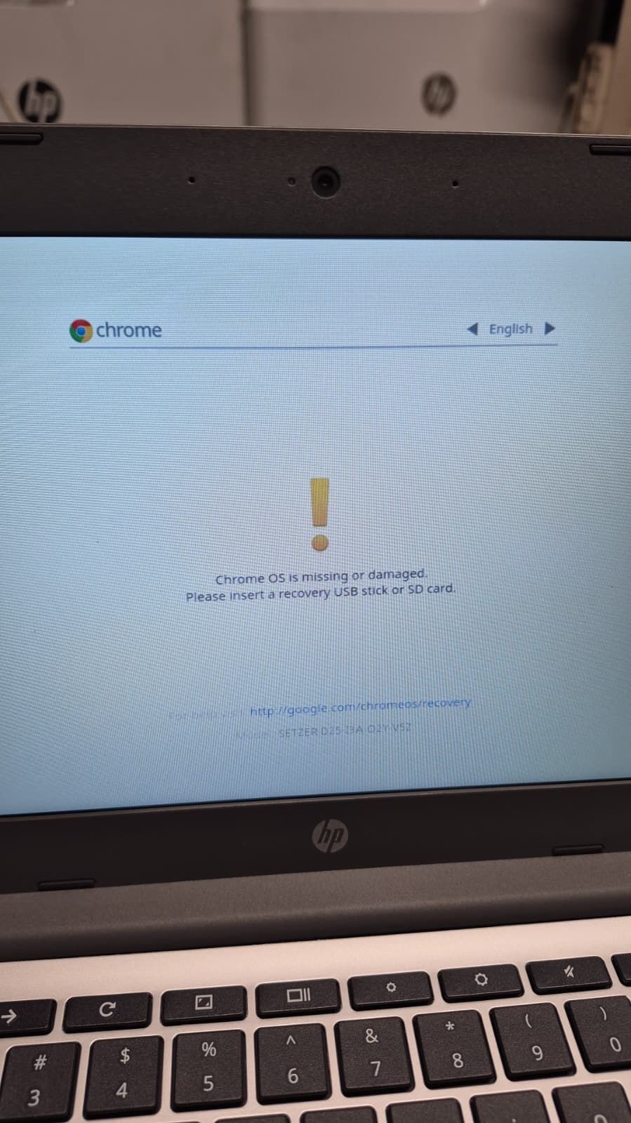 Lot of 8 Chromebook HP 11-v033nr Chromebook (Celeron n3060, 2gb sdram)missing OS