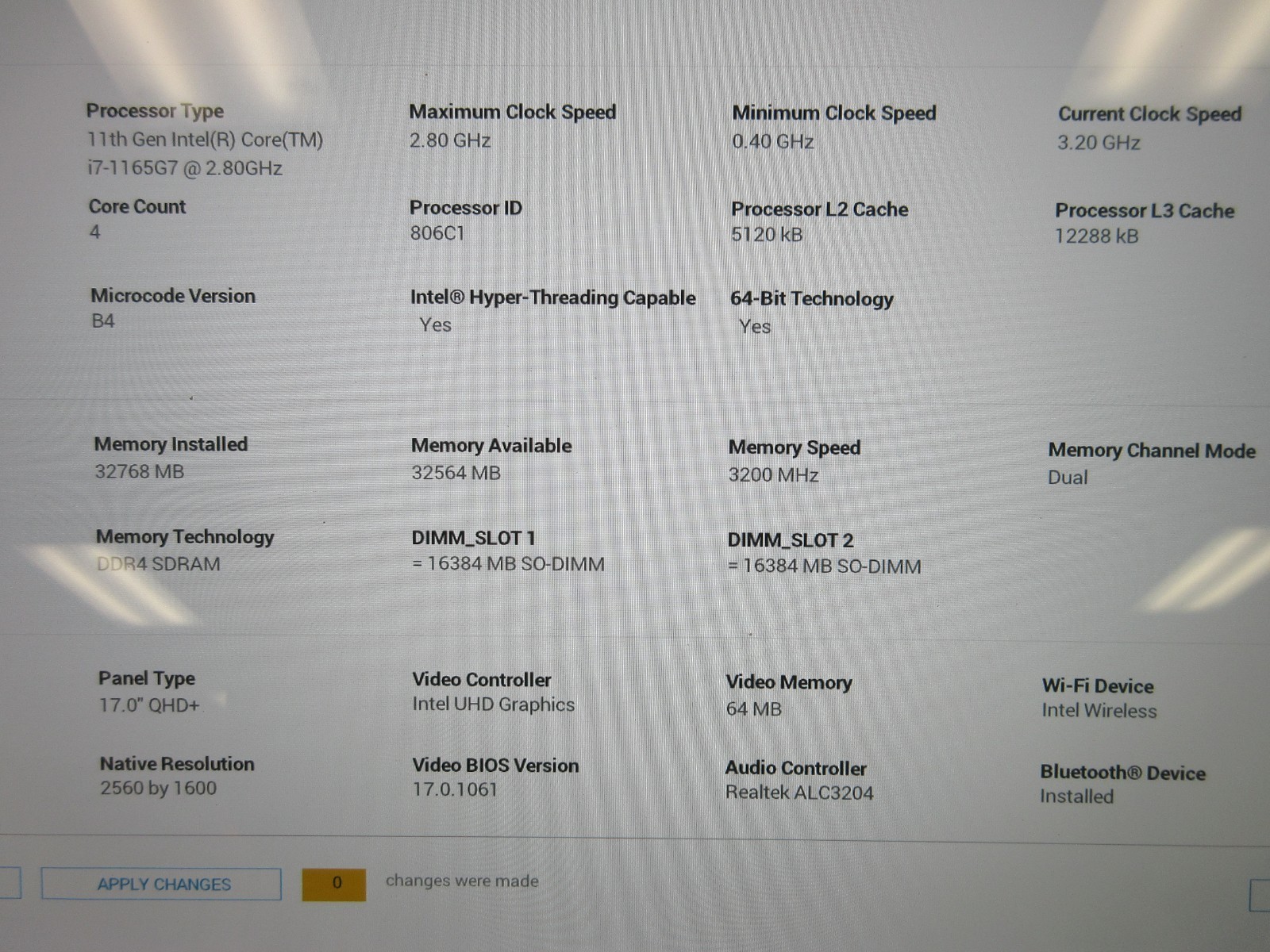 Dell Inspiron 7706 17″ : i7-1165G7 2.8GHz : 32GB RAM : 1TB SSD : Grade B