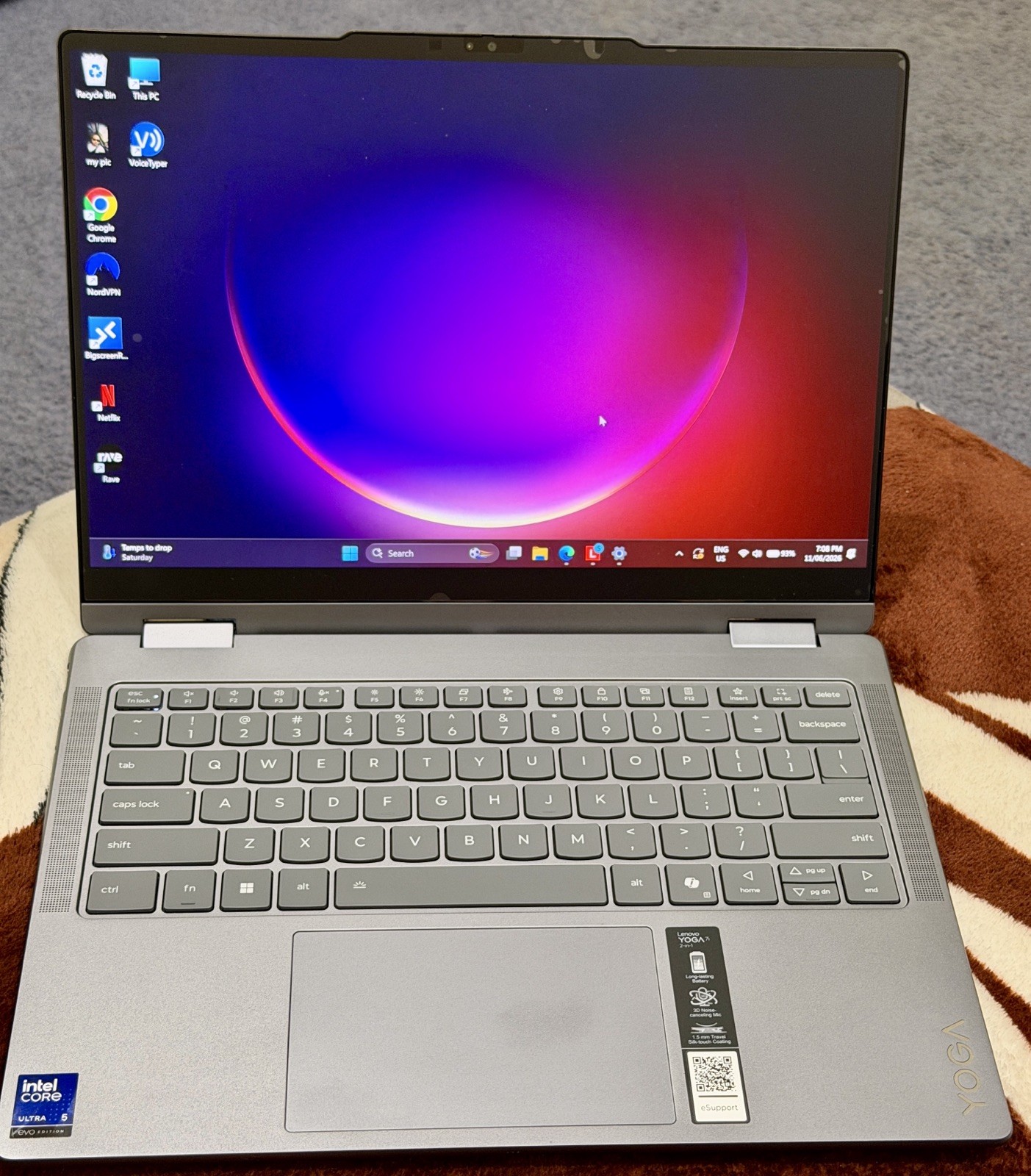 Lenovo 14” Yoga 7i 2 in 1 Intel core ultra 5 226v 16/512 GB Copilot+PC