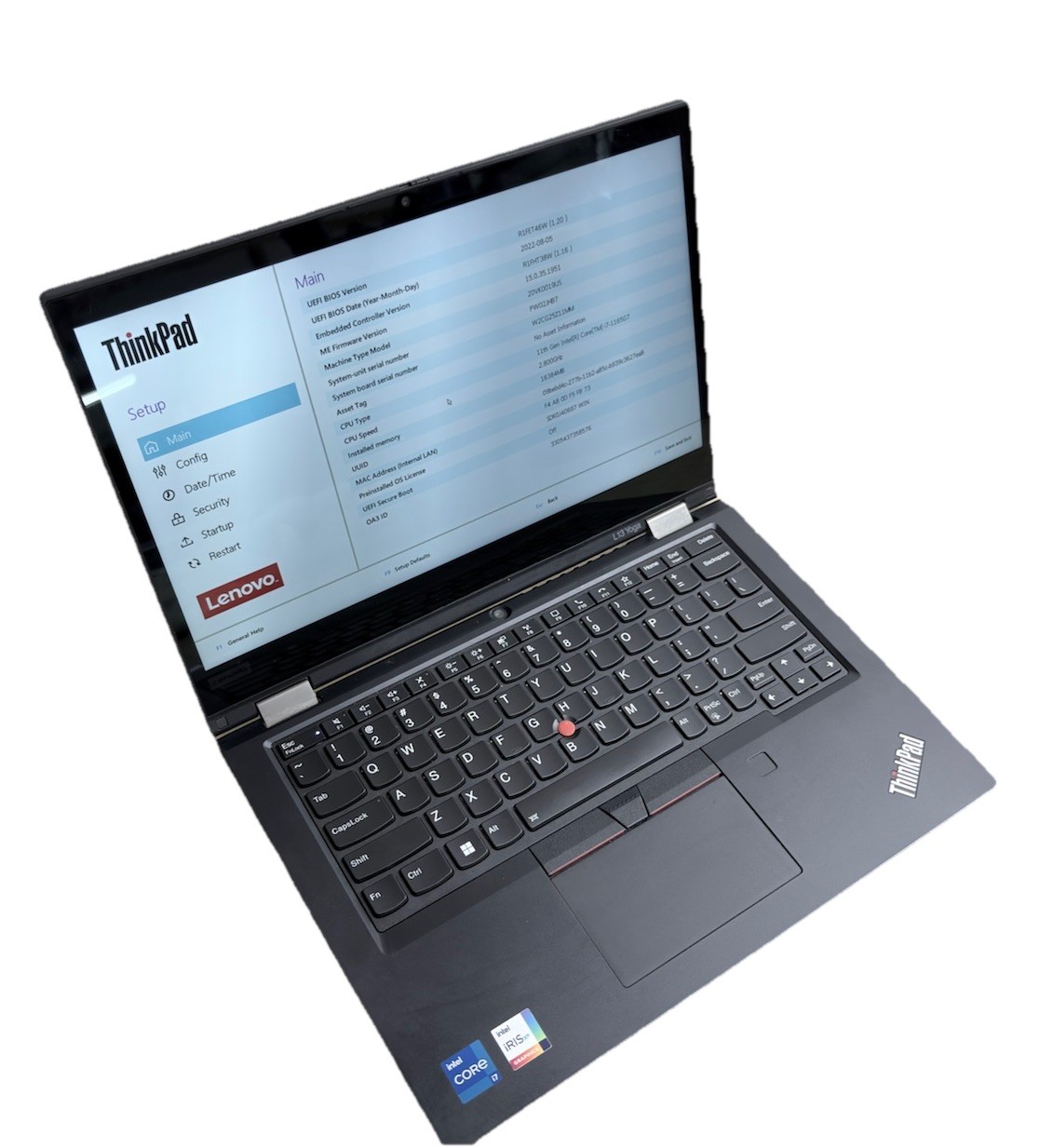 Lenovo ThinkPad L13 Yoga Gen 2 FHD TOUCH i7-1165G7 16GB NO SSD #201