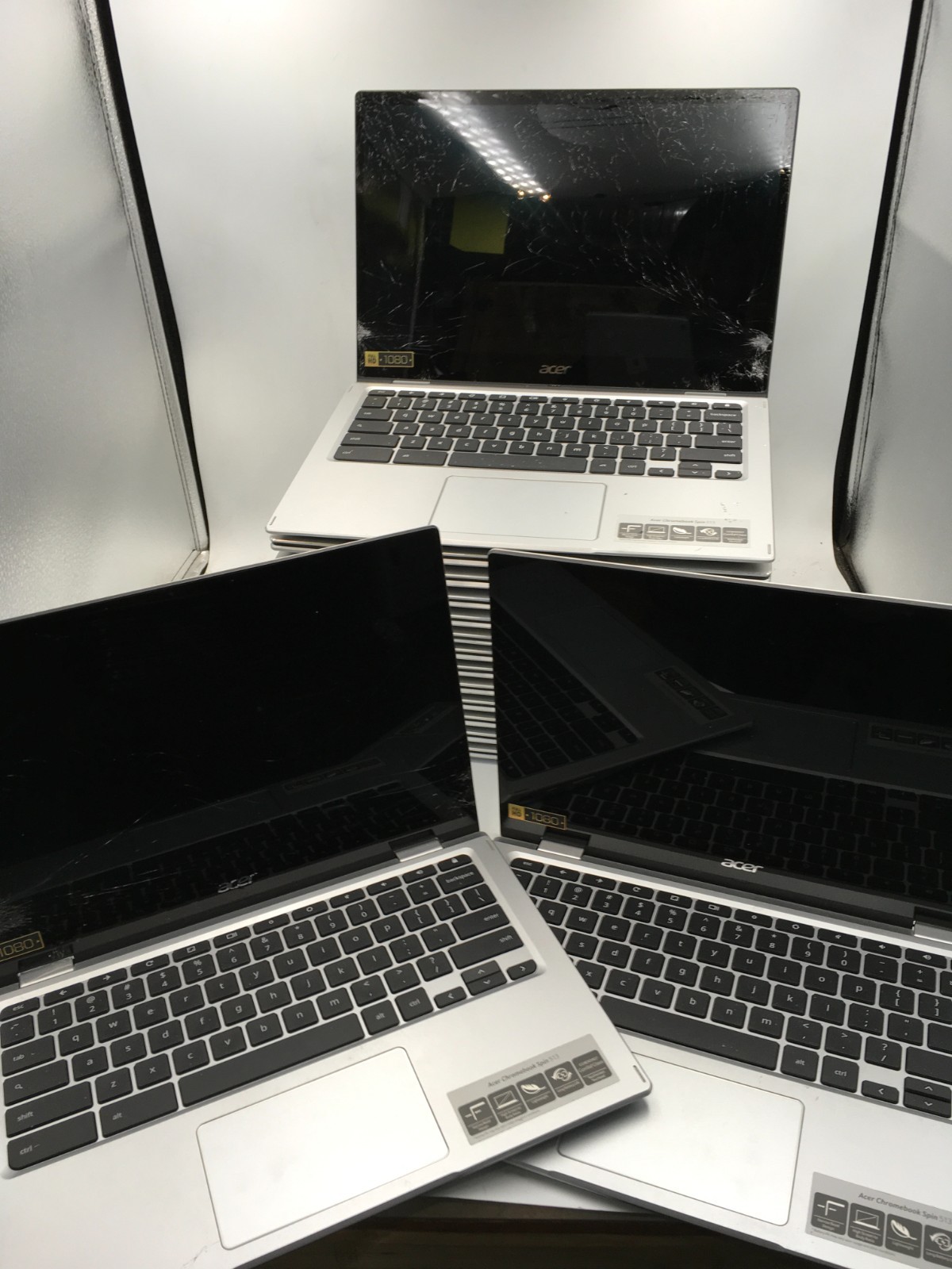 lot of 15 Acer Chromebook Spin 315 TOUCH CP315-1H 4 Parts AS IS various issues R