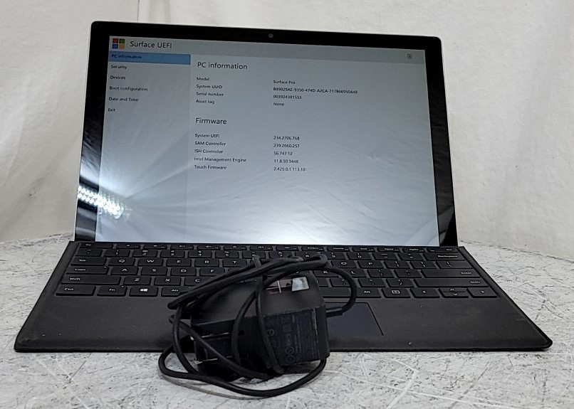 Microsoft Surface Pro 5 1796 Tablet Core I5-7300U 2.6GHz 4GB 128GB