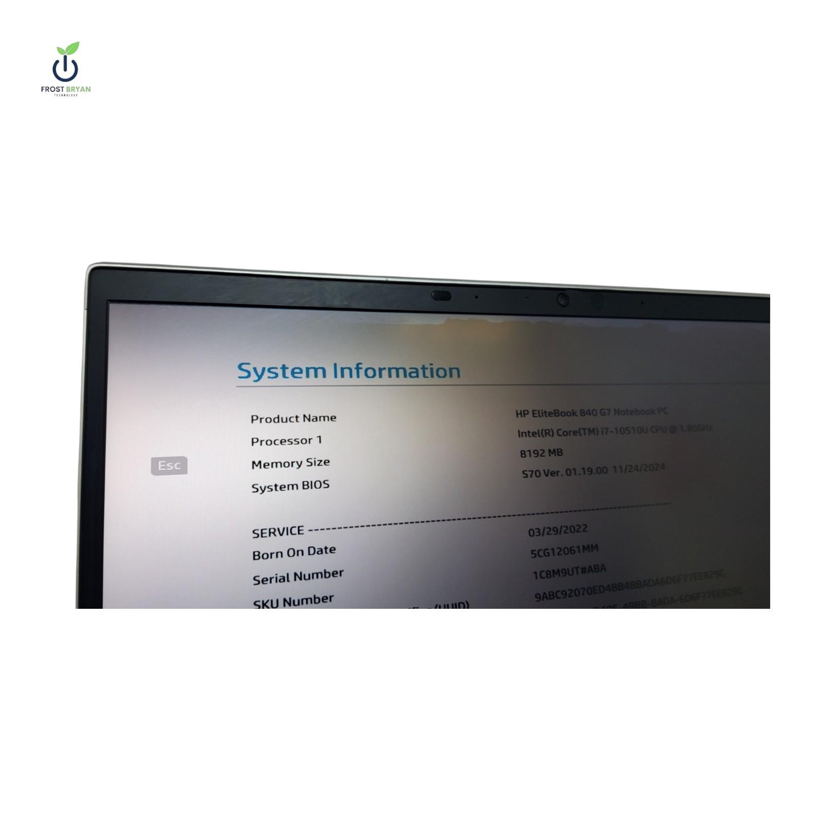DELL LATITUDE 3410 Laptop i5-10310U@1.70GHz 8 GB No SSD/OS Grade D [DEFECTIVE]