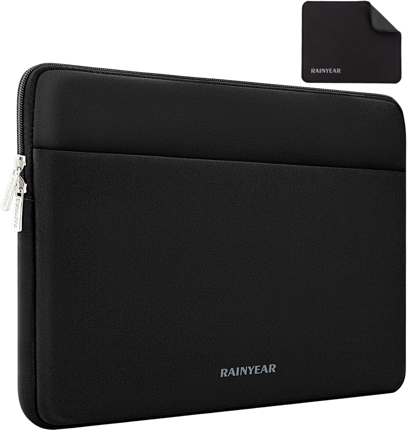 17 Inch Laptop Sleeve Case, Protective Portable Case with Front Pocket, Black