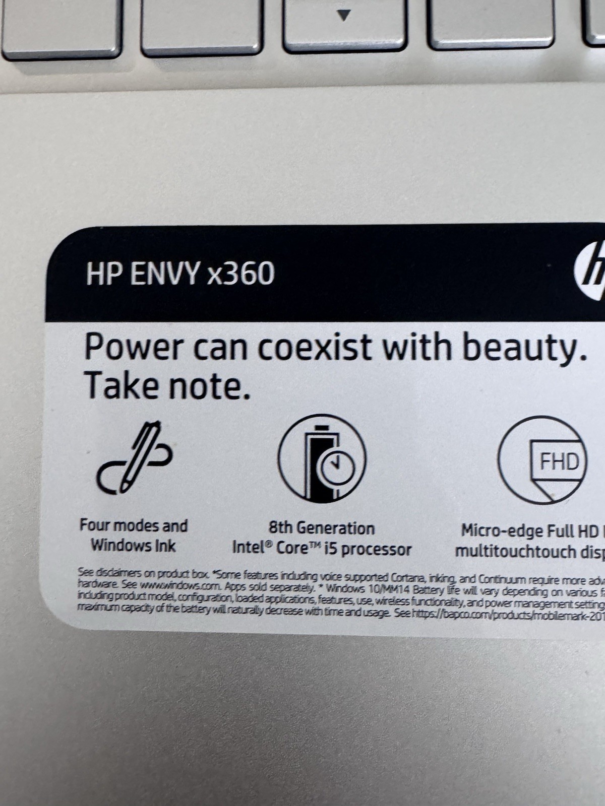 HP Envy x360 15.6″ Touch 2-in-1 Laptop i5-8250U 12GB RAM 1TB HD Win 10