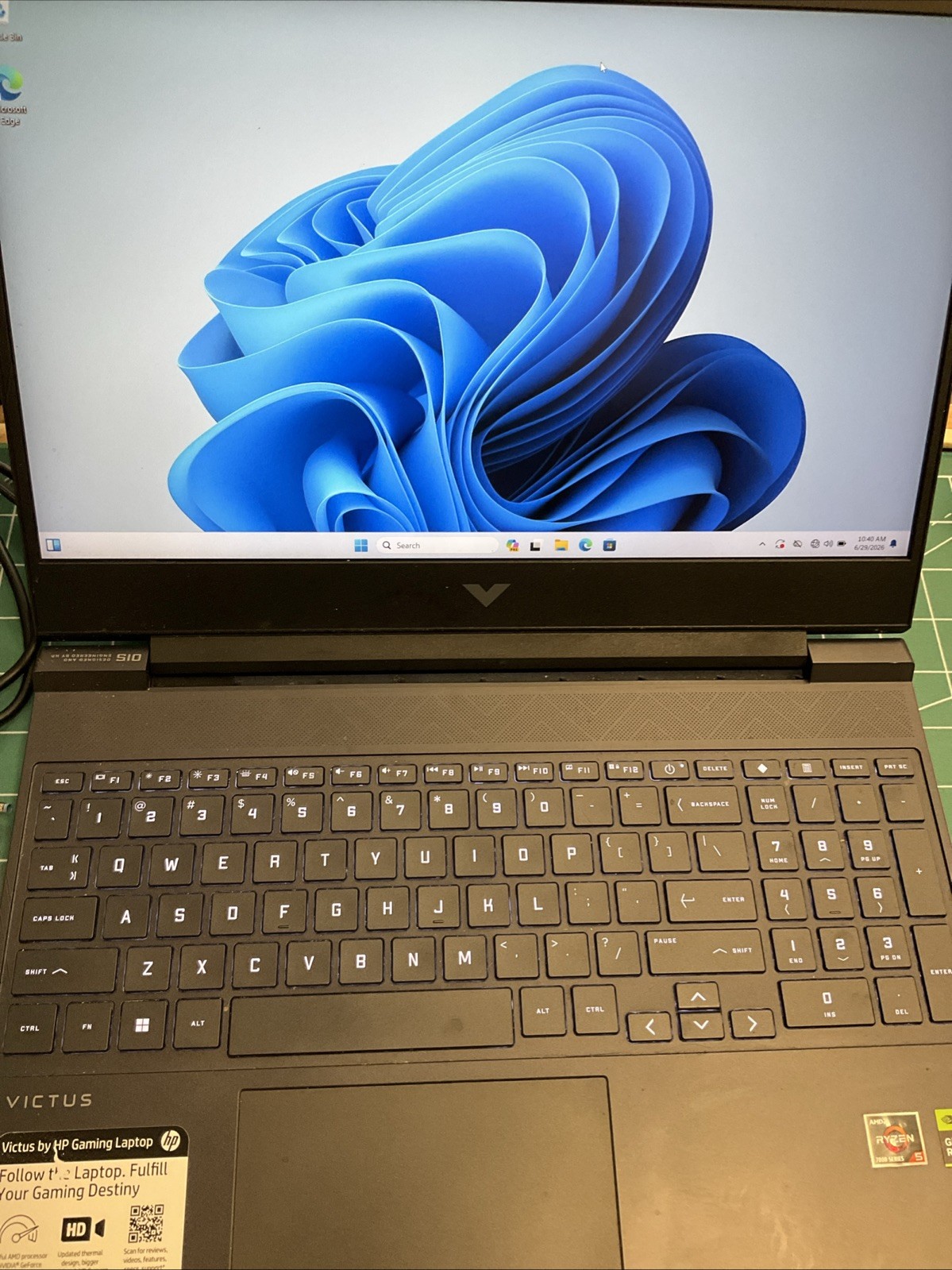 HP Victus 15 15.6″ AMD RYZEN 5 3.2GHz 16GB 512TB RTX 2050 4GB