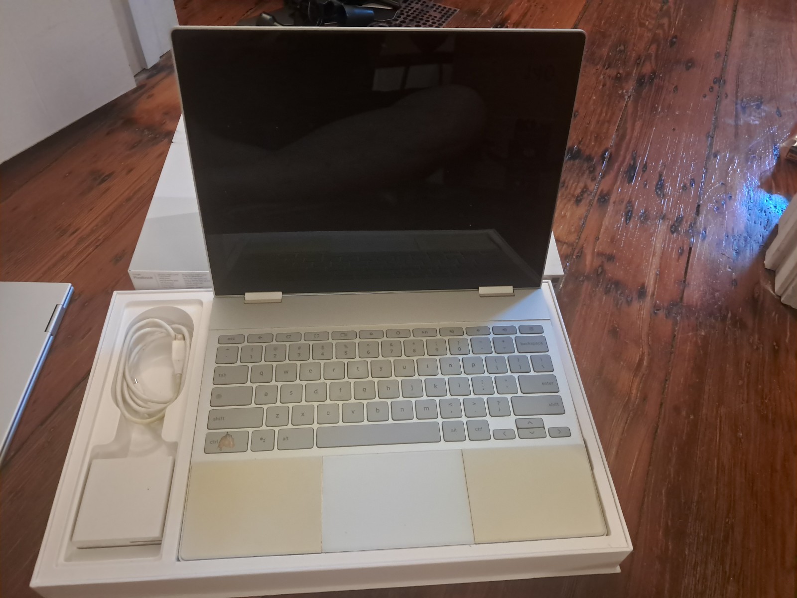 Lot of 2 Google Pixelbook For Parts/Repair! One powers on, one doesn’t. One box.