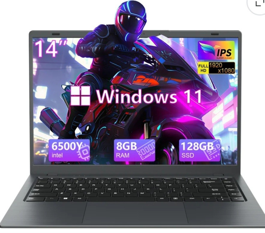 RNRUO NC14G-512G 14 Inch Laptop Windows 11 Intel Celeron N4000 8GB RAM 512GB SSD