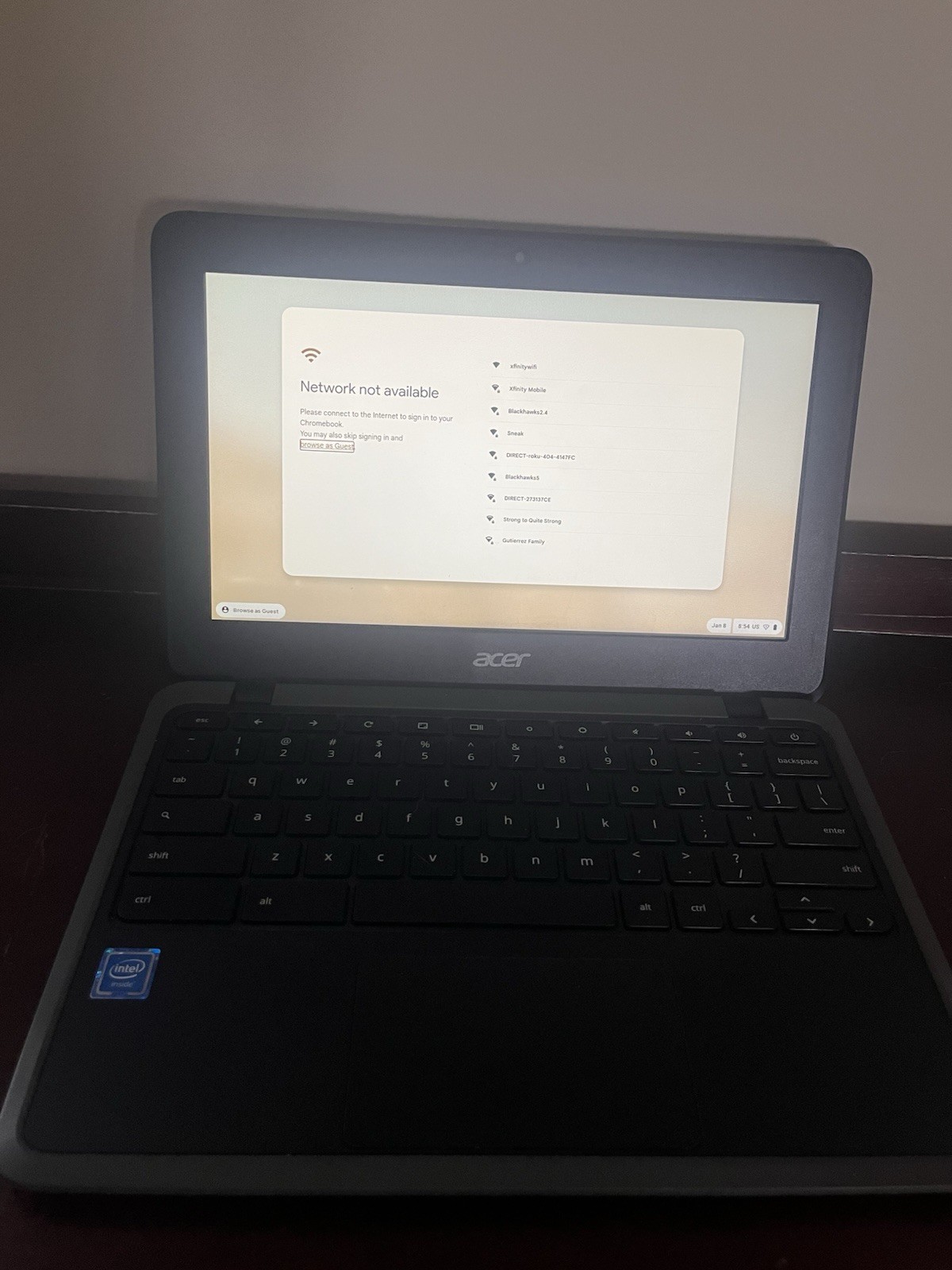 Acer Chromebook C733 Intel Celeron N4020 4GB , 32 GB SSD eMMC , Works Great