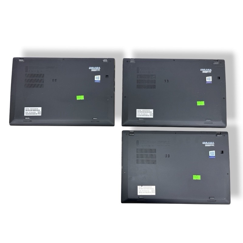 3x Lenovo ThinkPad X1 Carbon Gen 6 i5-8350U 1.70GHz 8GB 256GB No OS Laptop (Lot)