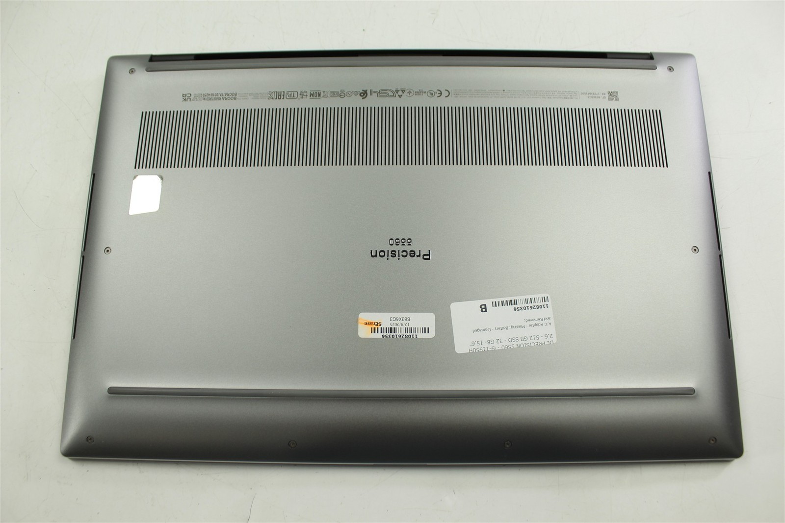 Dell Precision 5560 15.6″ UHD+ Touch i9-11950H 512GB SSD 32G RAM NO OS RTX A2000
