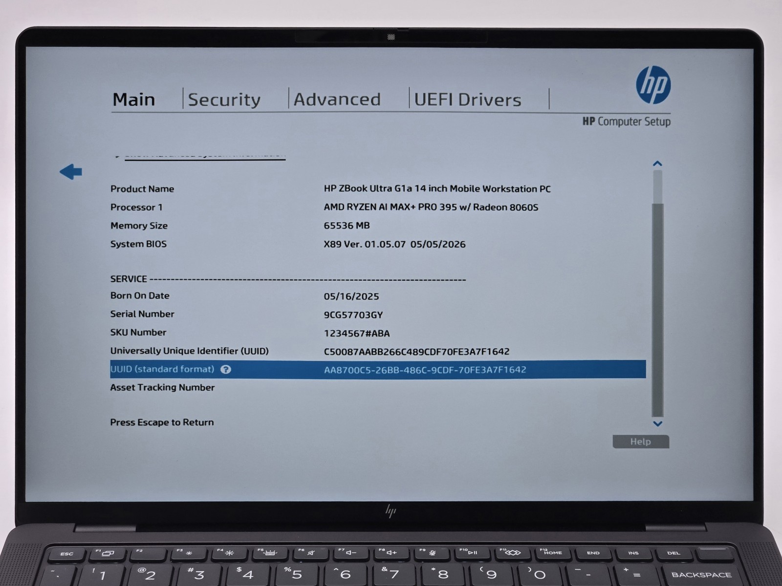 HP ZBook Ultra G1a 14 Ryzen AI MAX+ PRO 395 64GB 2TB Workstation Grade D