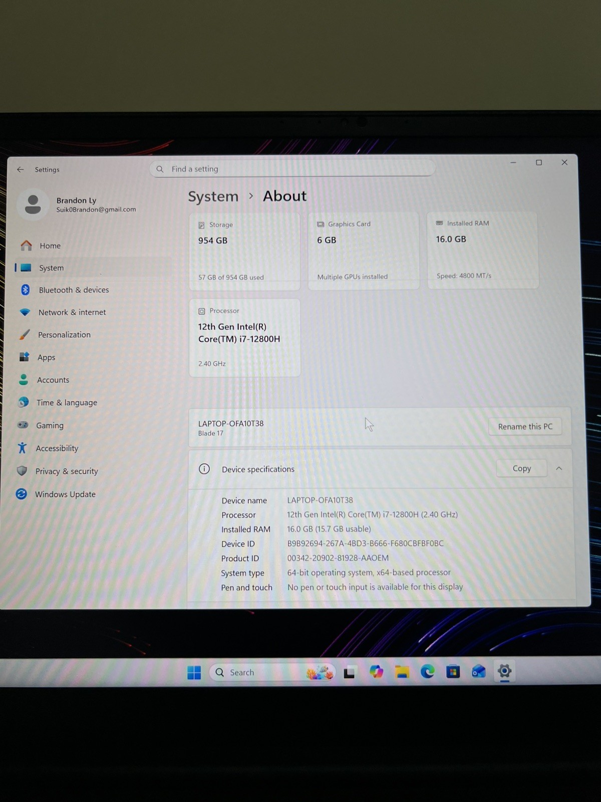 Razer Blade 17 17.3″ 240hz QHD 4K i7-12800H Gaming Laptop (read desc)