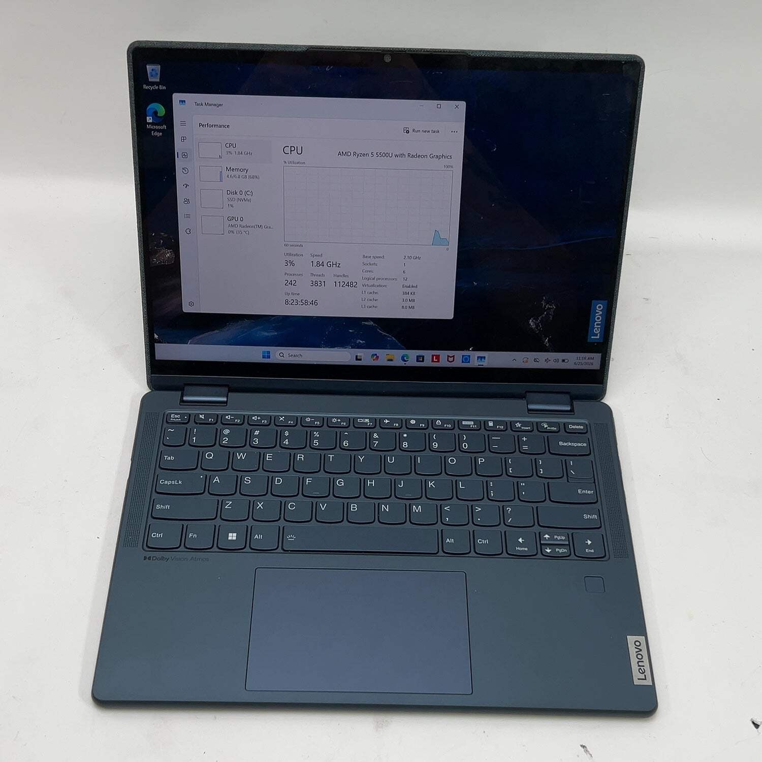 Lenovo Yoga 6 Ryzen 5 5500U 8GB RAM 250GB