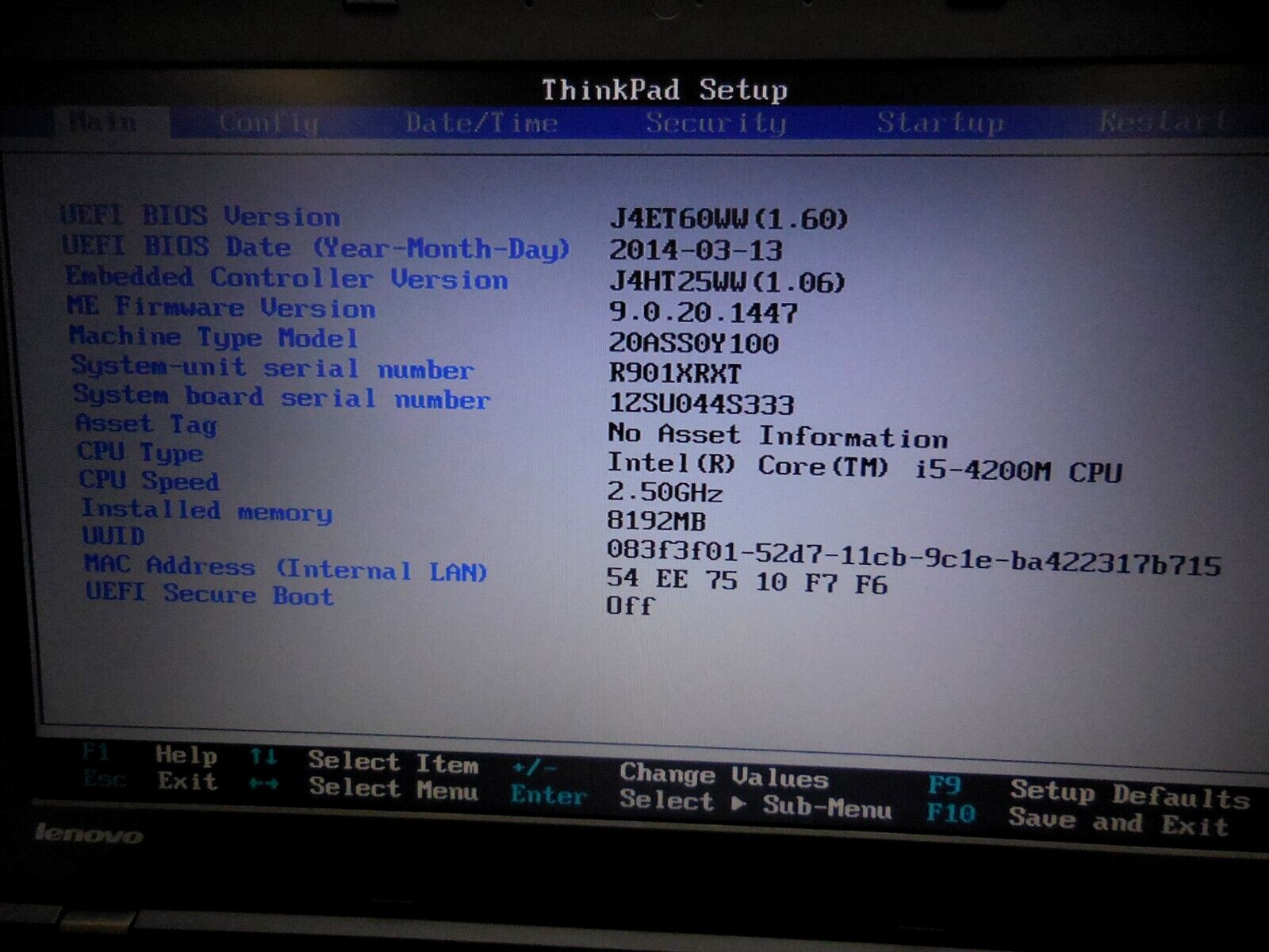 Lenovo ThinkPad L440 Intel Core i5-4200M 2.50GHz 8GB RAM 275 GB SSD, NO OS
