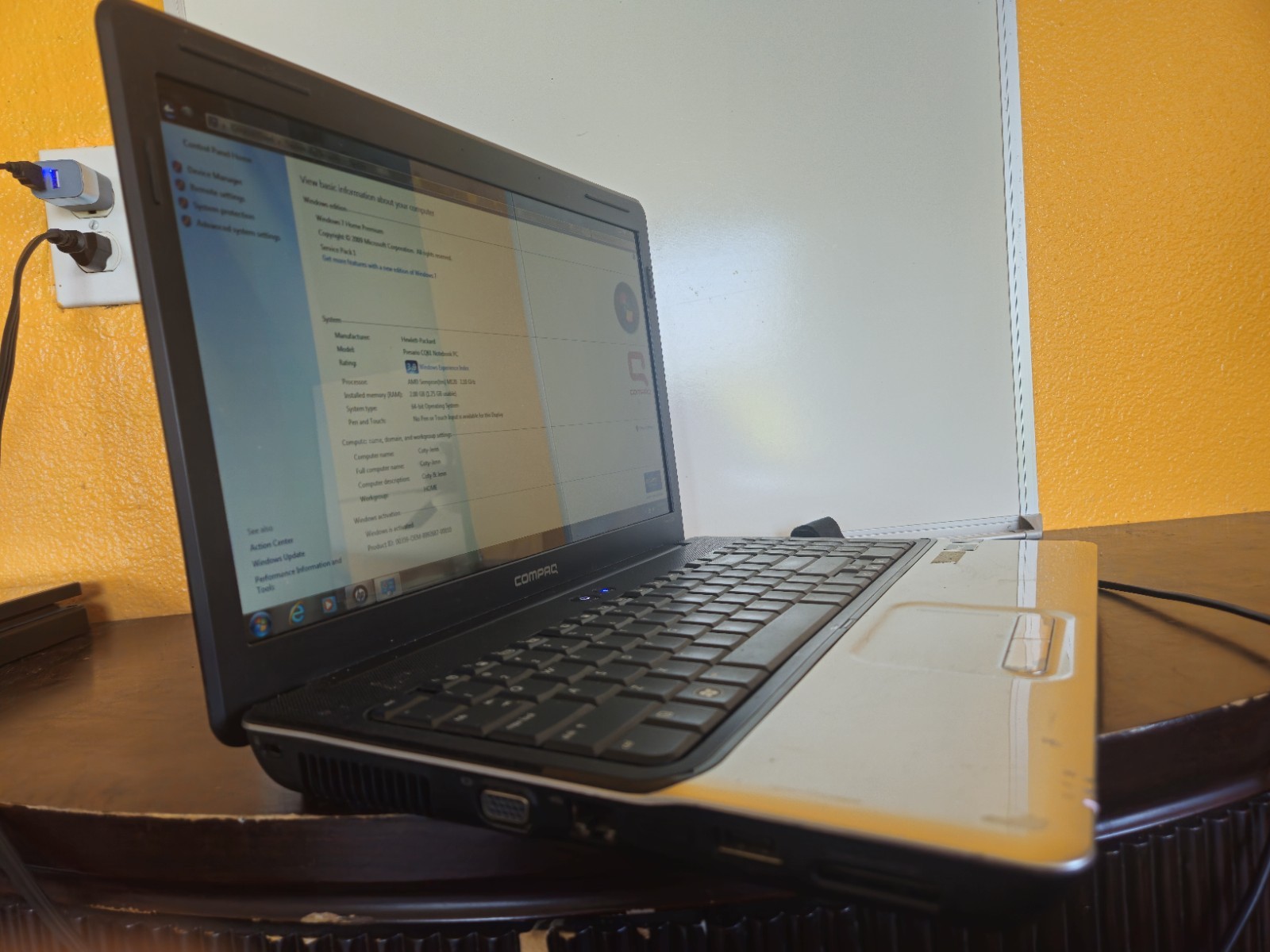 HP Compaq Presario CQ61 AMD Athlon II Dual-Core 4GB Ram 2.0GB HDD W7HomeP