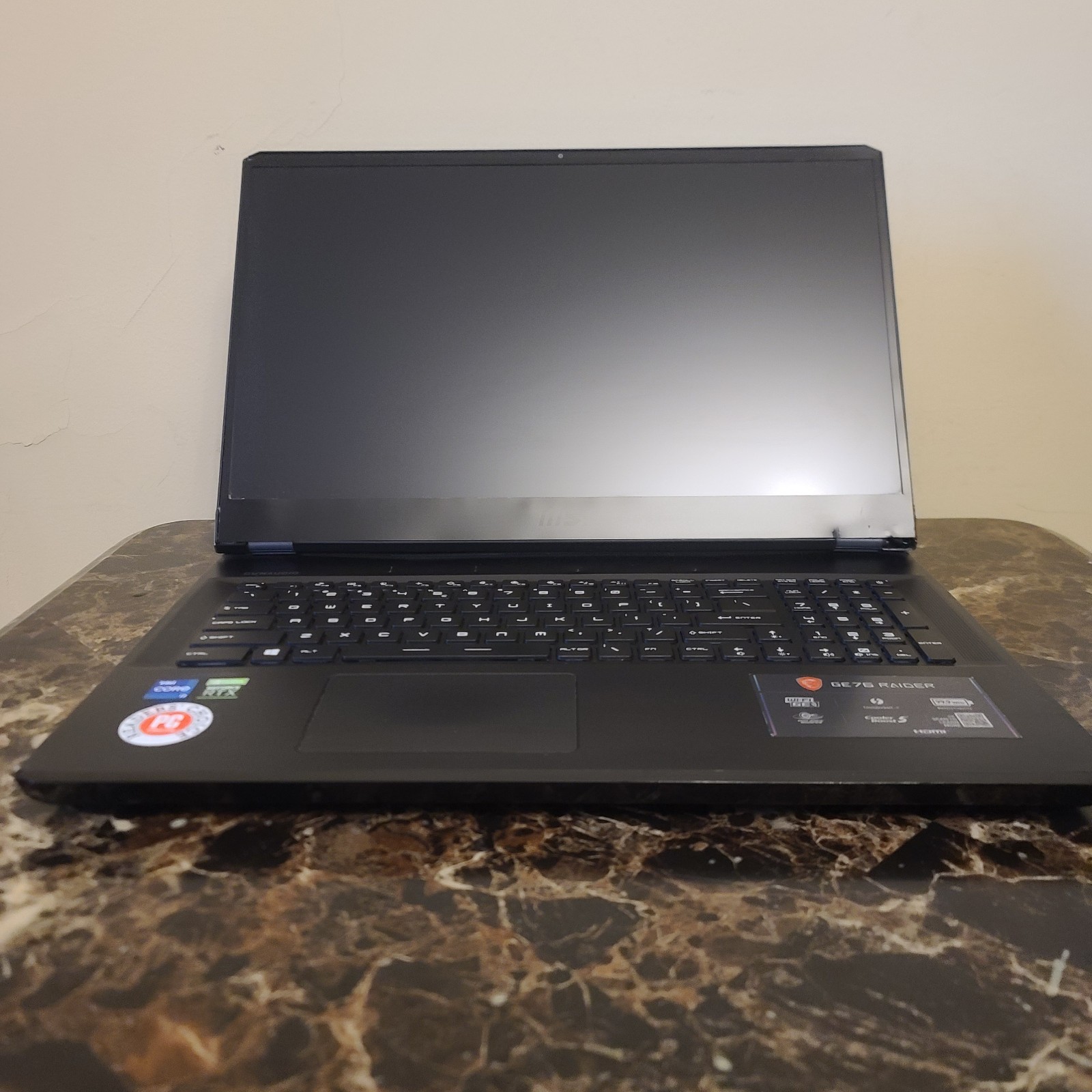 MSI GE76 RAIDER 11UE-046US GAMING LAPTOP CORE i7-11800H 8GB RAM RTX 3060 512GB