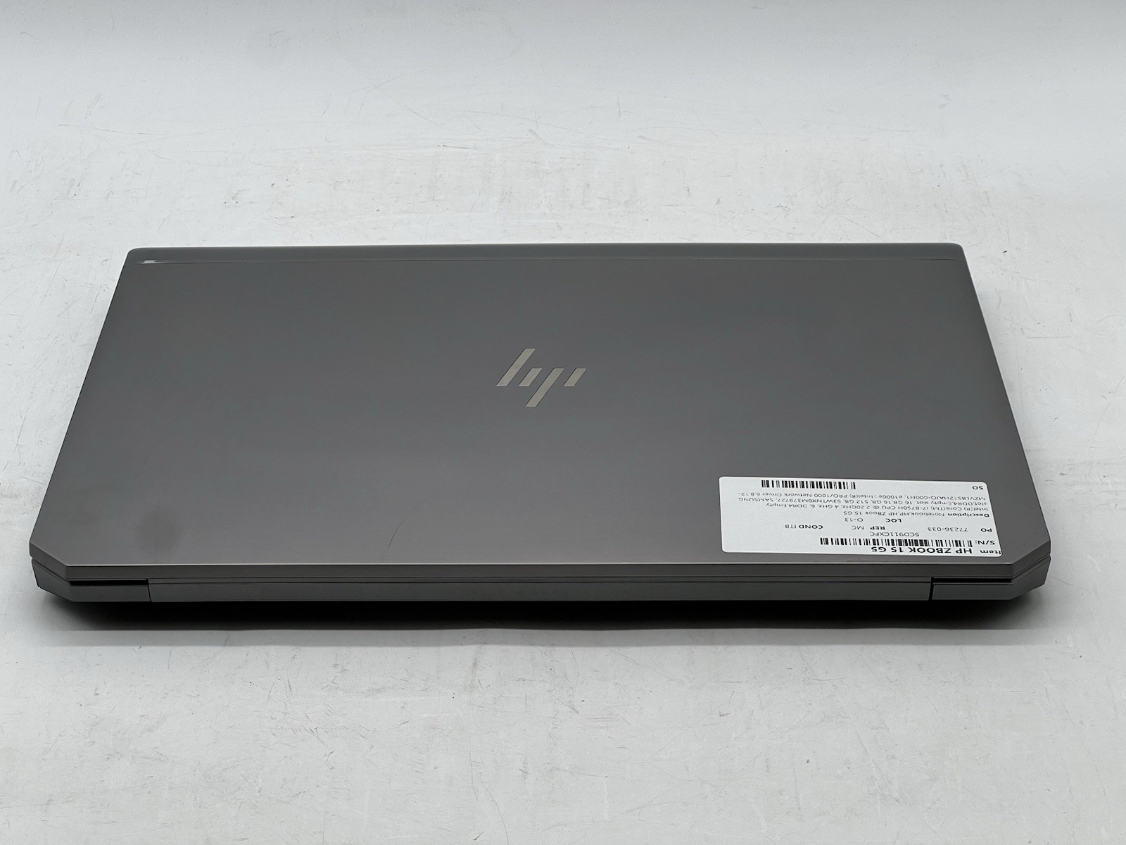 HP ZBook 15 G5, i7-8750H CPU, @ 2.20GHz, 32GB RAM, 512GB NVMe-No OS/AC
