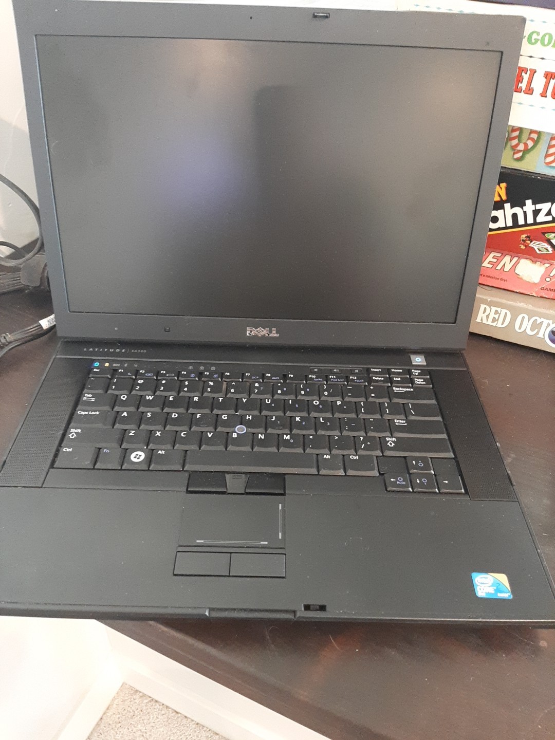 Dell Latitude E6500 Intel 2 Core Duo Inside w/ Power Cord, Powers Up