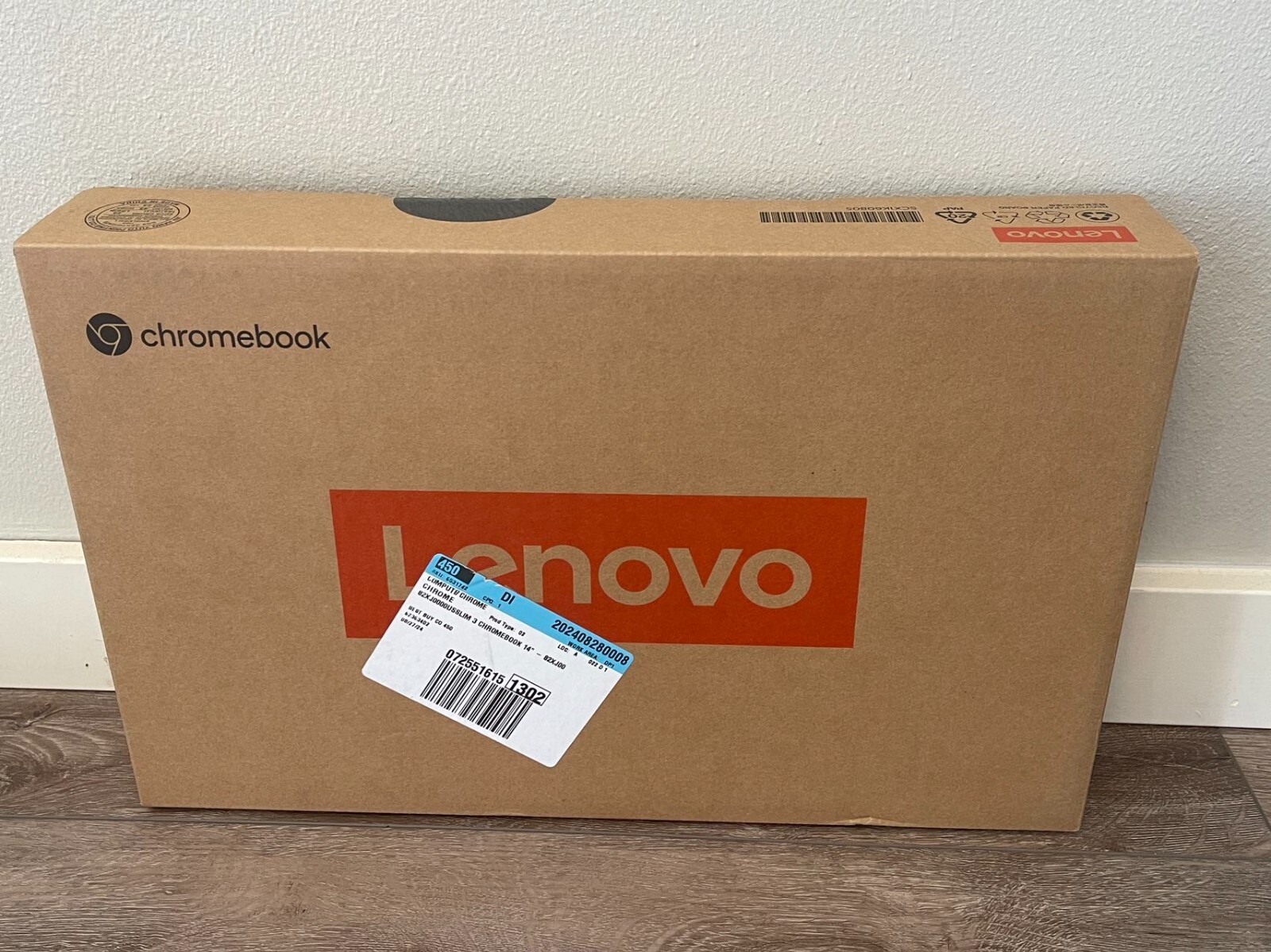 Brand New Lenovo 82XJ0000US Slim 3 14″ FHD TS Chromebook — 4GB Memory/64GB eMMC