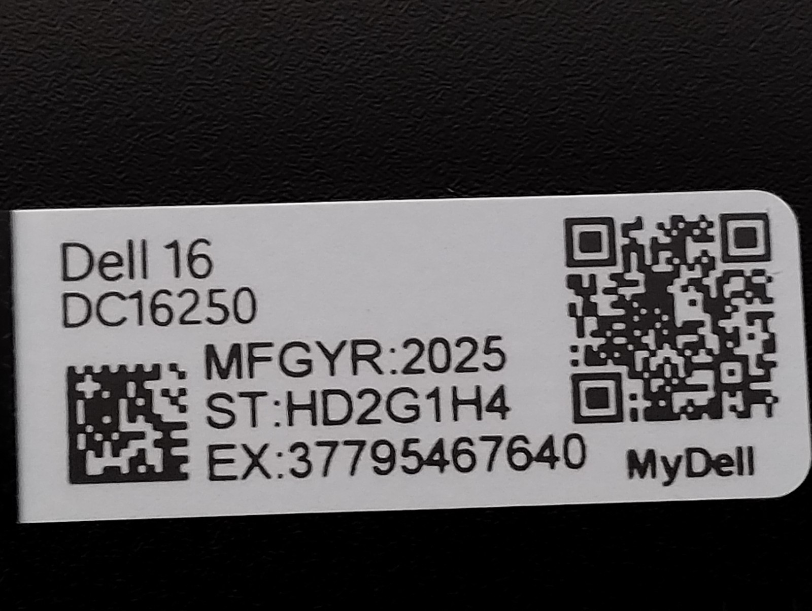 DELL 16 DC16250 MRYT3 Intel Core 7-150U, 1.80 GHz, 16 GB RAM, 1 TB NVMe