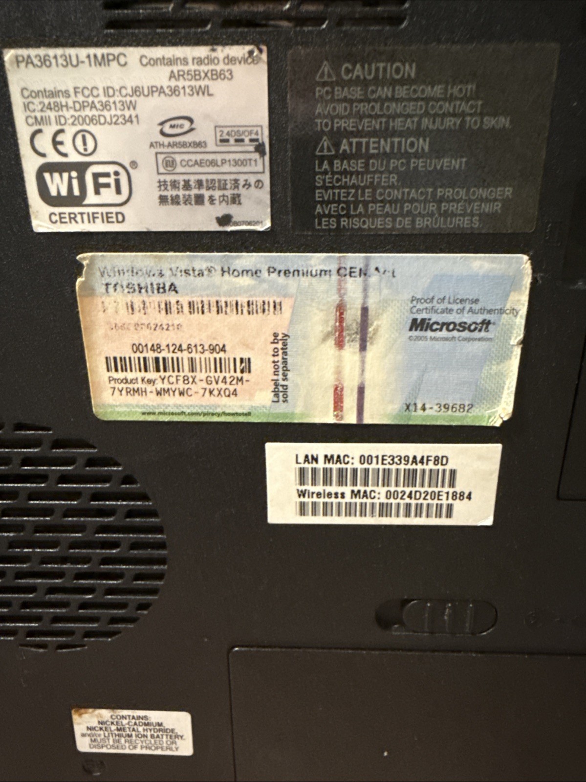 Toshiba Intel Pentium Laptop PSLB8U-079025 Satellite L305-S5921 System Unit