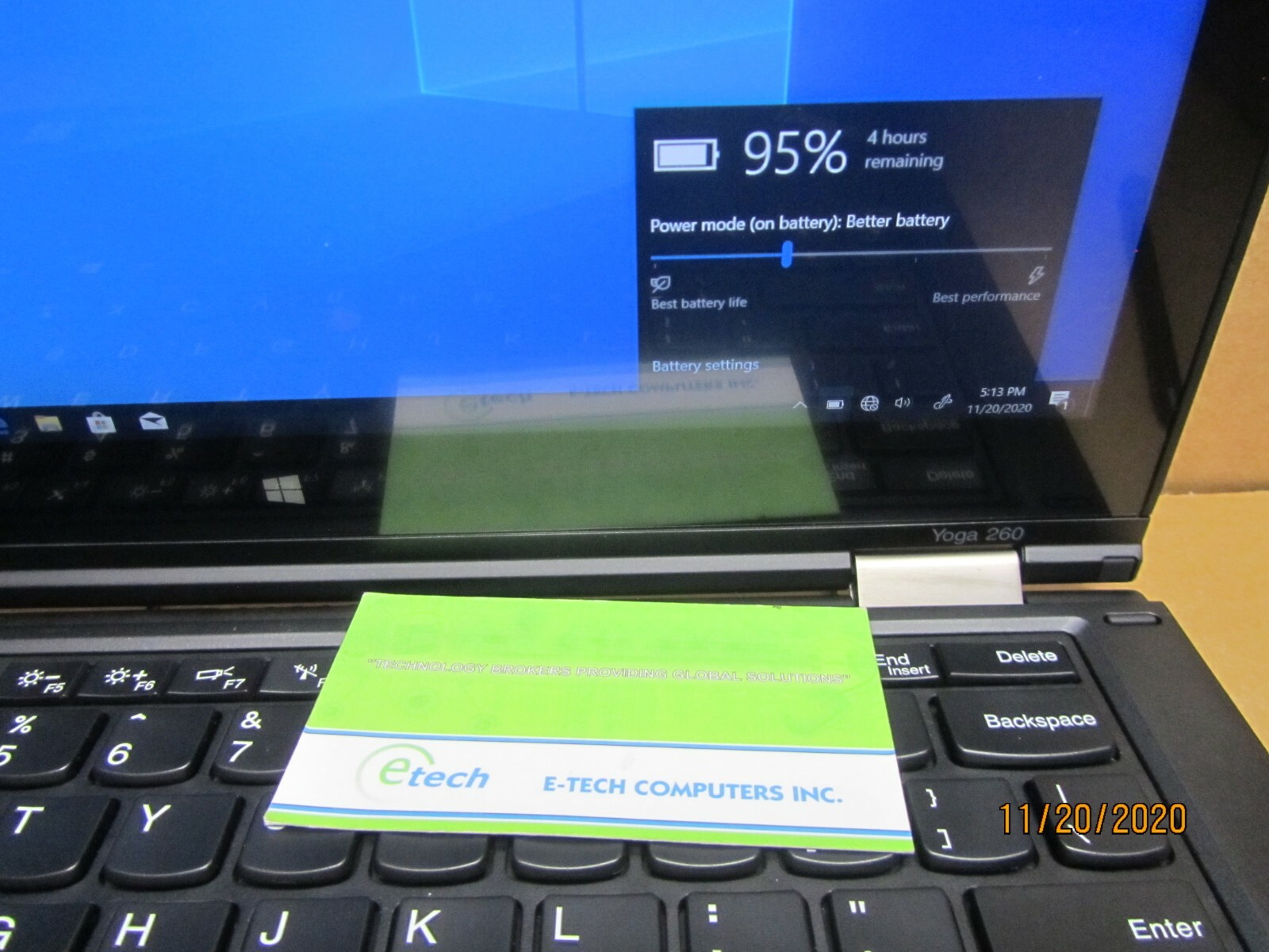 Lenovo ThinkPad Yoga 260 i5-6300U 8GB 512GB SSD 12.5″ FHD 1920×1080 Touch LCD