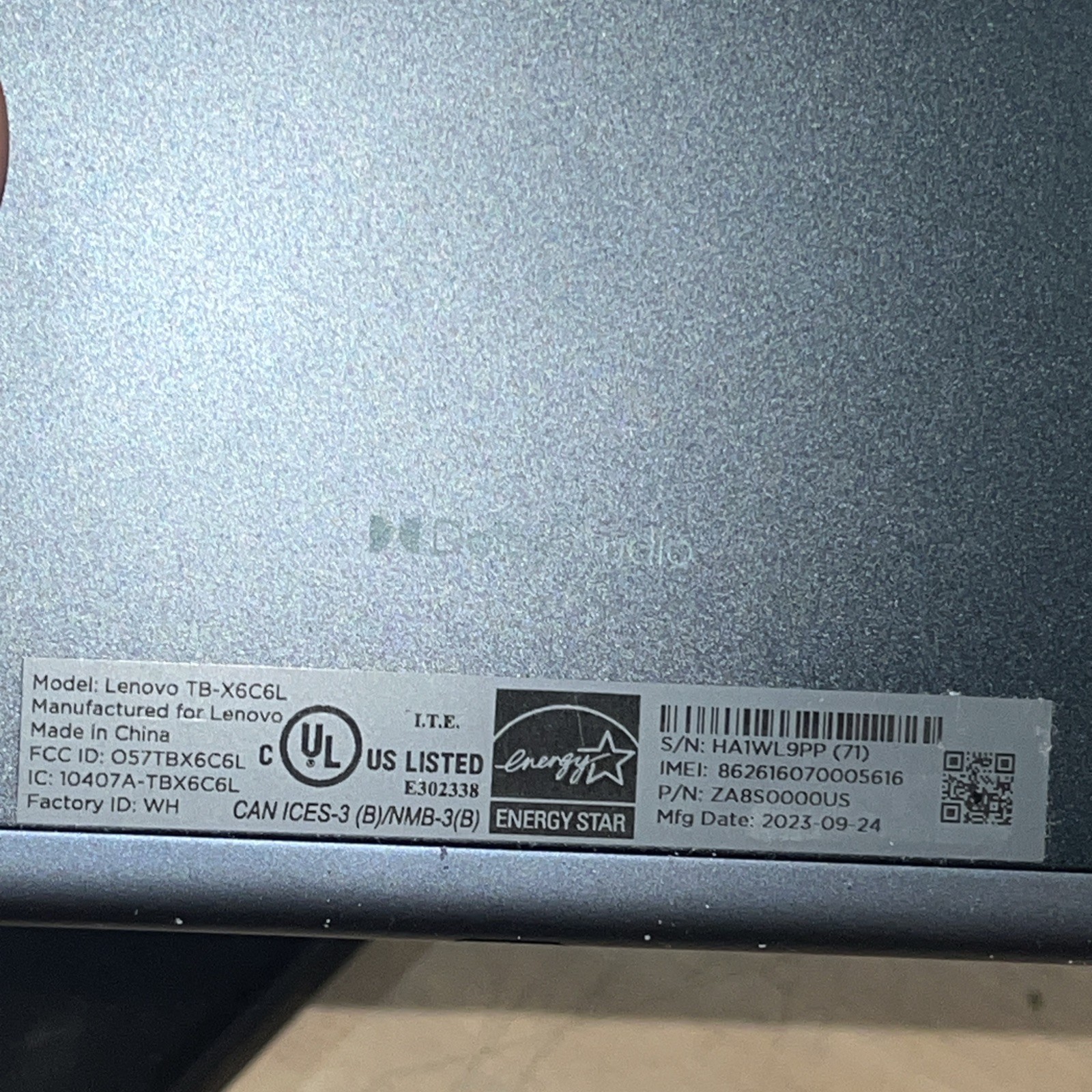 x4 LENOVO TB-X6C6L 10.3 TABLET