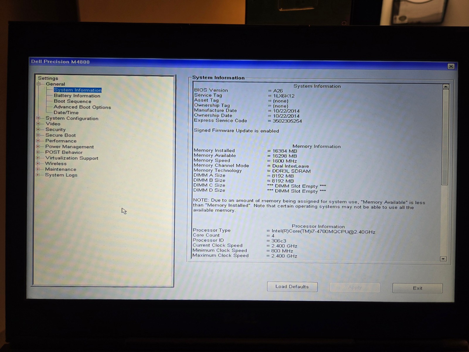 Dell Precision M4800 Laptop 15.6″ Win11 i7-4700MQ CPU 16GB RAM 512GB SSD 1TB HDD