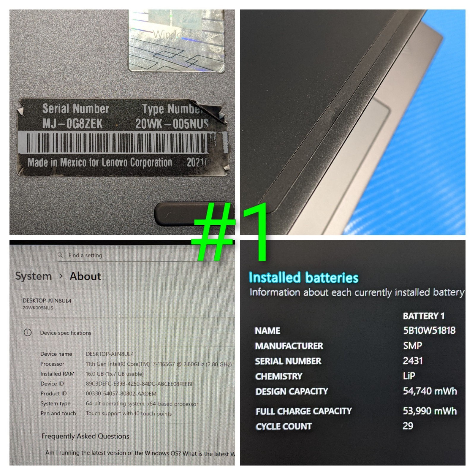 Lenovo ThinkPad X13 Gen 2i 13.3″ FHD+ TOUCH i7-11 2.8GHz 16GB 512GB SSD W11P +PA