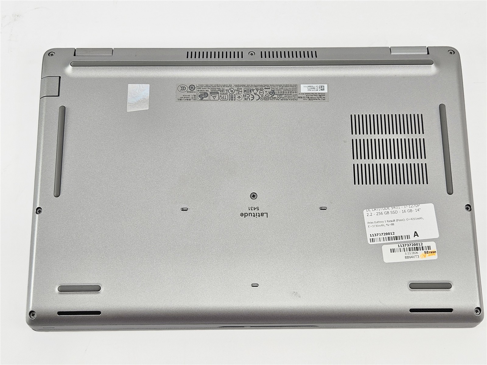 Dell Latitude 5431 16GB RAM 256GB SSD i7-1270P 14″ Titan Gray Laptop