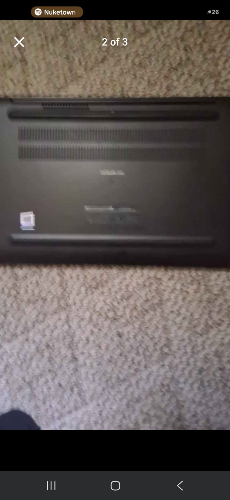 Microsoft Latitude Notebook Intel i7 16GB 8in SSD HDMI Black Charger