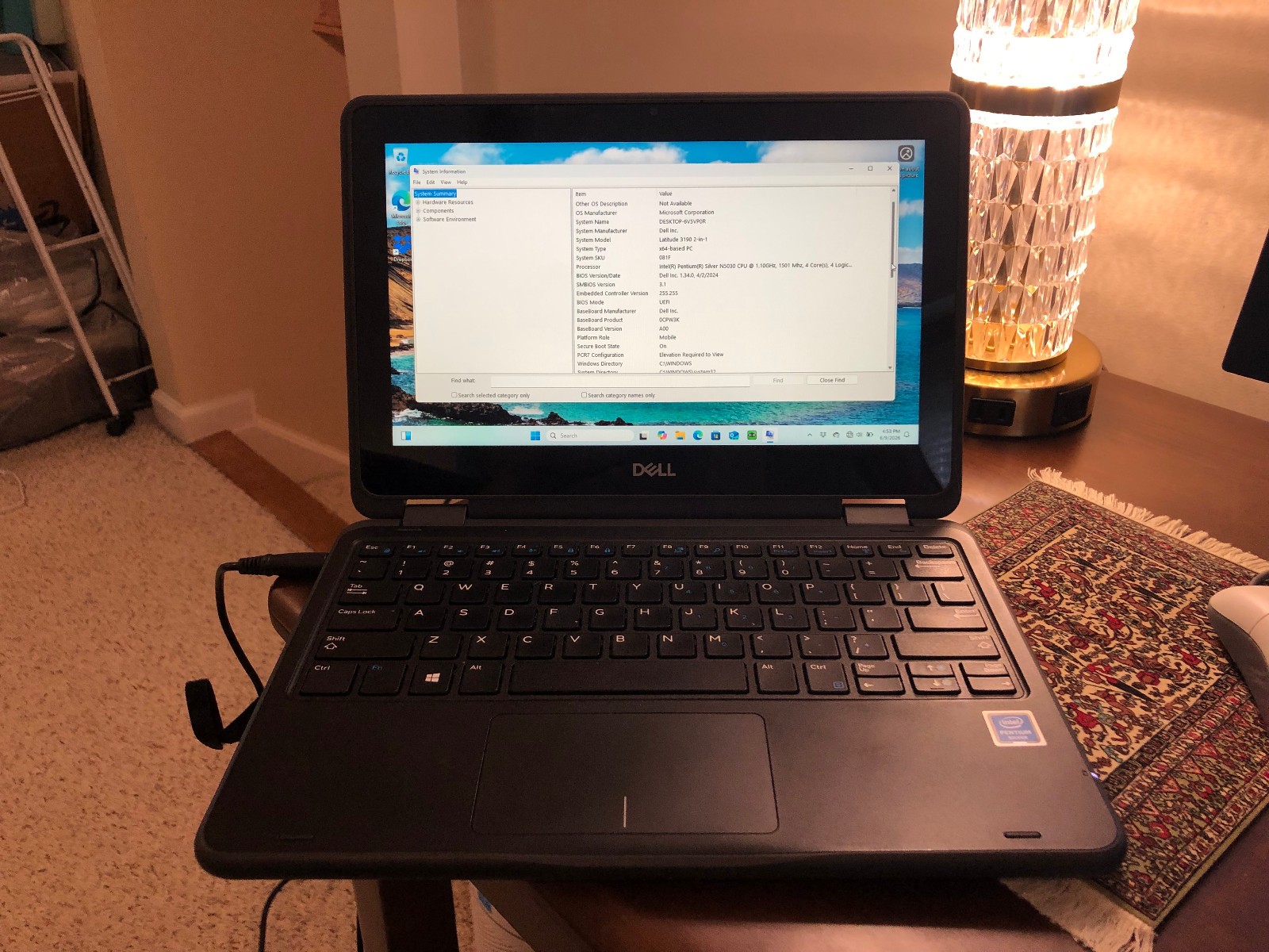 Dell Latitude 3190 Touch Laptop 11.6″ Intel Pentium 8GB RAM 256GB SSD Windows 11