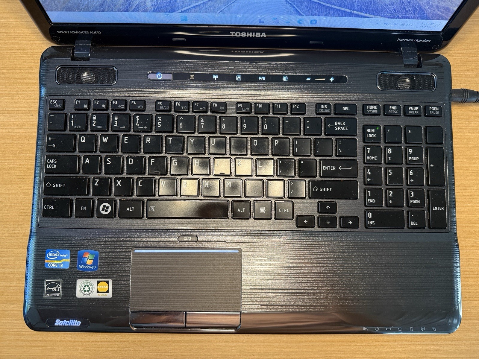 Toshiba Satellite P755-S5215 Core i3 Laptop 6GB RAM 640GB HDD Clean Tested READ